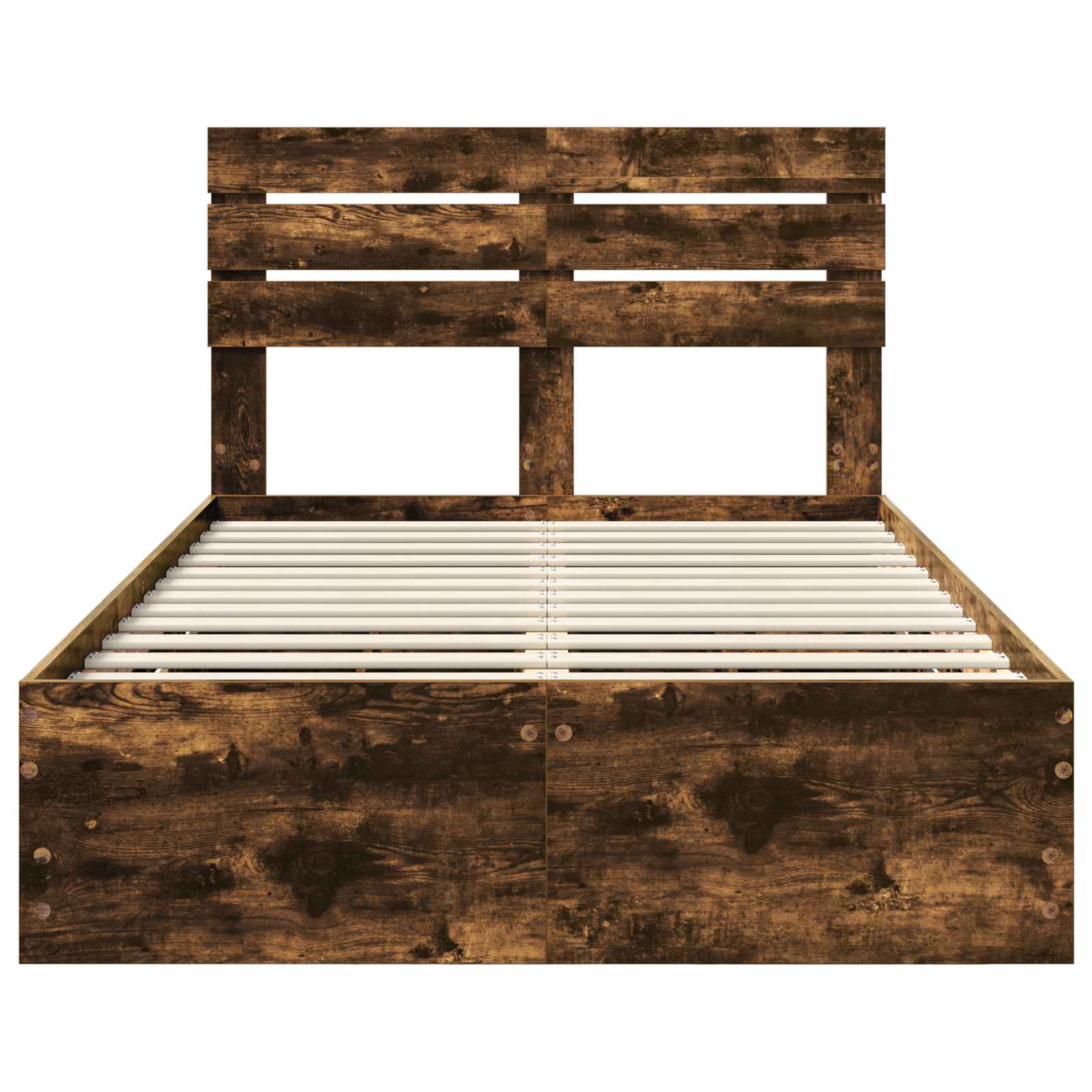 Bedframe met lade Gerookt eiken 120 x 190 cm Ingenieurshout is nu te koop bij PeponiXL, paradijselijk wonen!