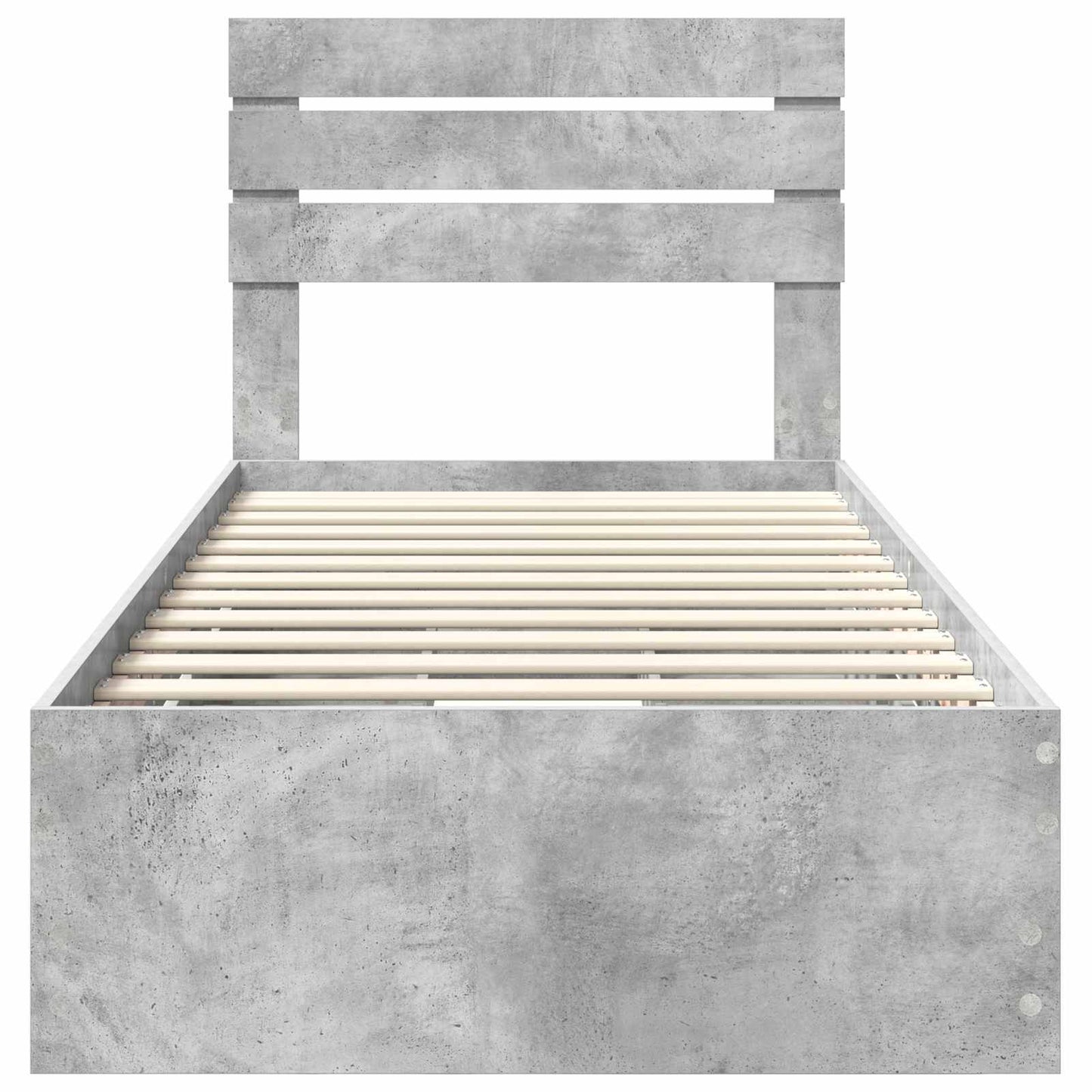 Bedframe met lade Beton Grijs 75 x 190 cm Ingenieurshout is nu te koop bij PeponiXL, paradijselijk wonen!