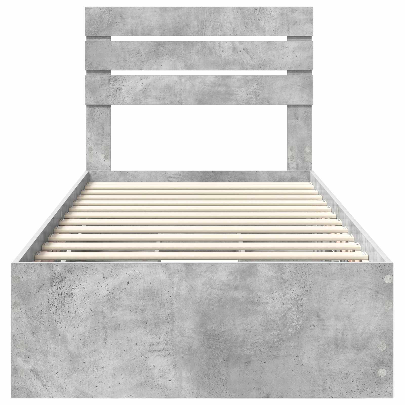 Bedframe met lade Beton Grijs 75 x 190 cm Ingenieurshout is nu te koop bij PeponiXL, paradijselijk wonen!