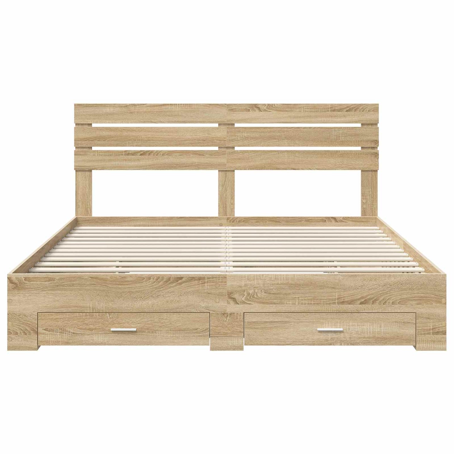 Bedframe met lade met hoofdeinde met opslag Bewerkt hout is nu te koop bij PeponiXL, paradijselijk wonen!