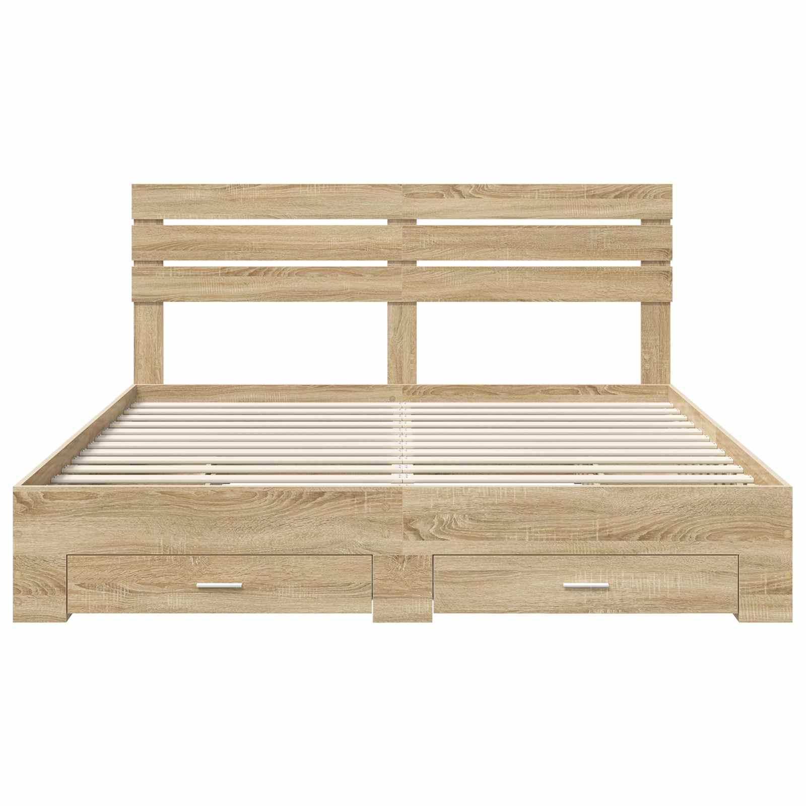 Bedframe met lade met hoofdeinde met opslag Bewerkt hout is nu te koop bij PeponiXL, paradijselijk wonen!