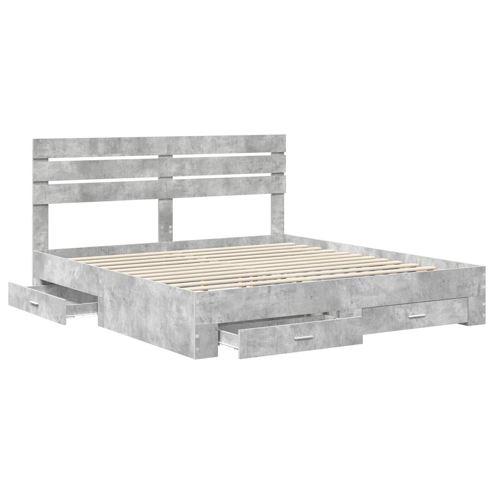 Bedframe met lade met hoofdeinde met opslag Bewerkt hout is nu te koop bij PeponiXL, paradijselijk wonen!