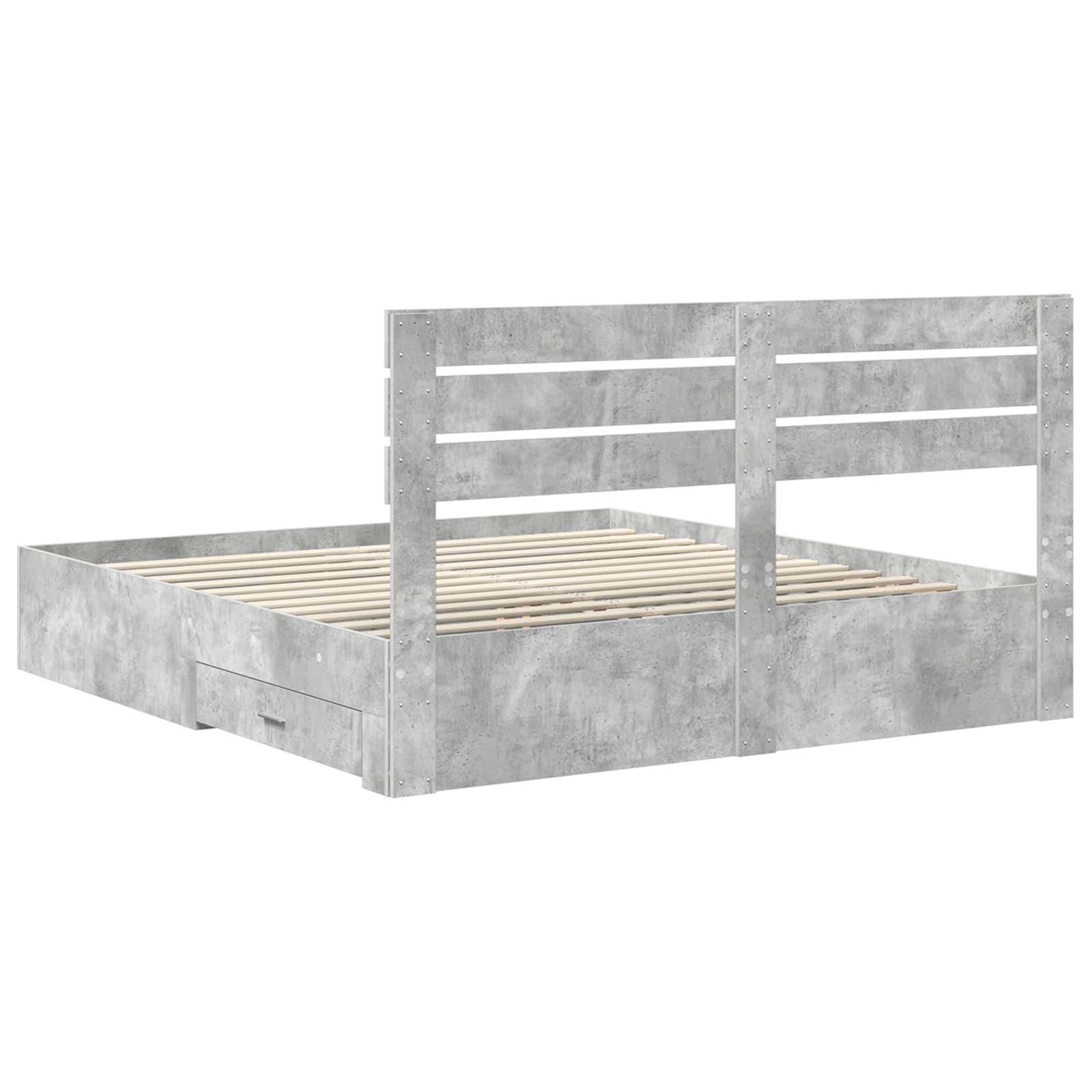 Bedframe met lade met hoofdeinde met opslag Bewerkt hout is nu te koop bij PeponiXL, paradijselijk wonen!