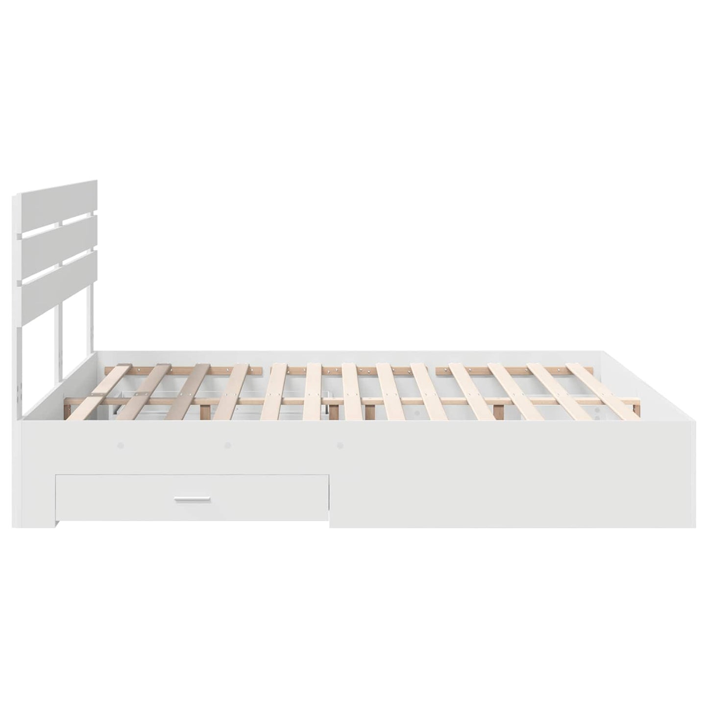 Bedframe met lade met hoofdeinde met opslag Bewerkt hout is nu te koop bij PeponiXL, paradijselijk wonen!