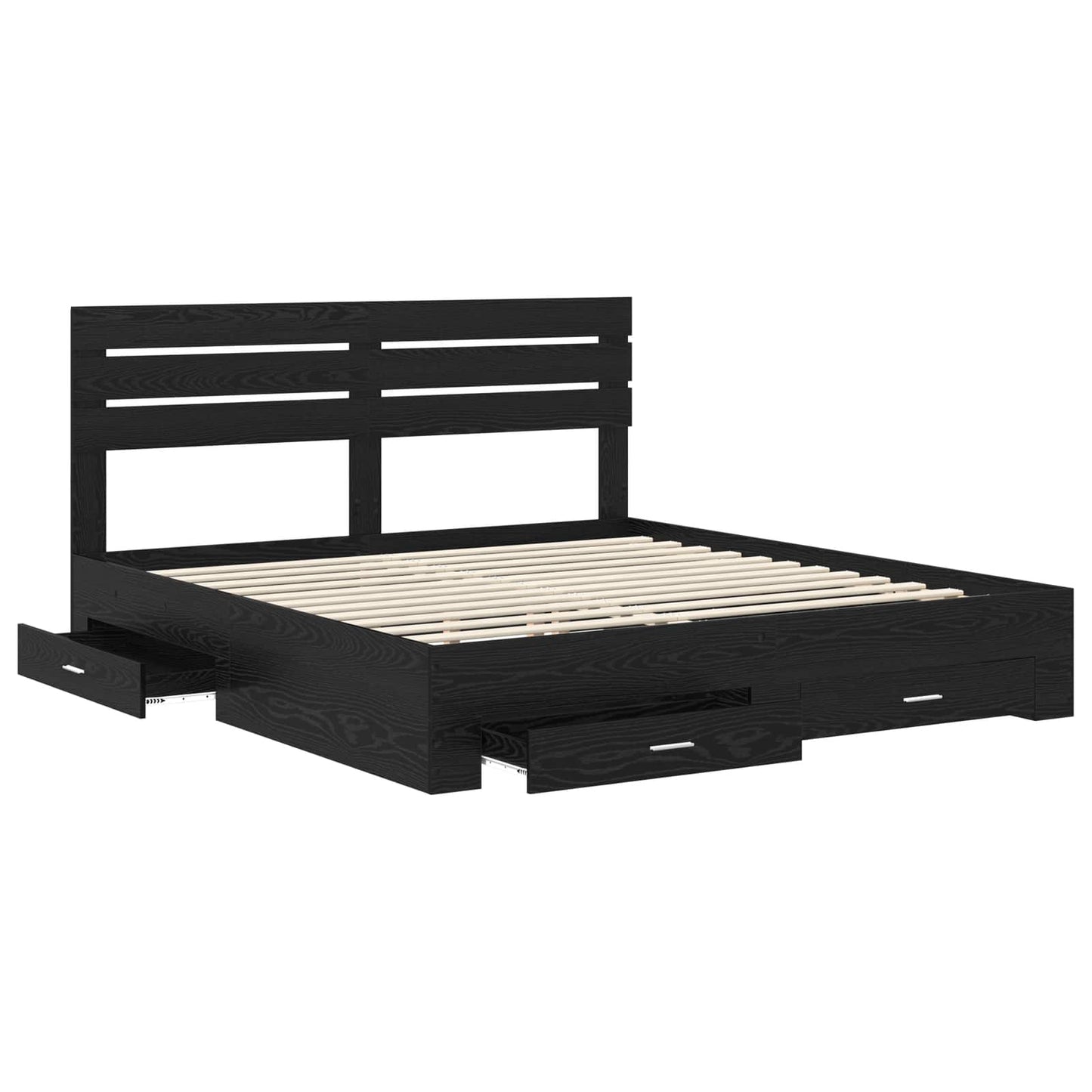Bedframe met lade met hoofdeinde met opslag Bewerkt hout is nu te koop bij PeponiXL, paradijselijk wonen!