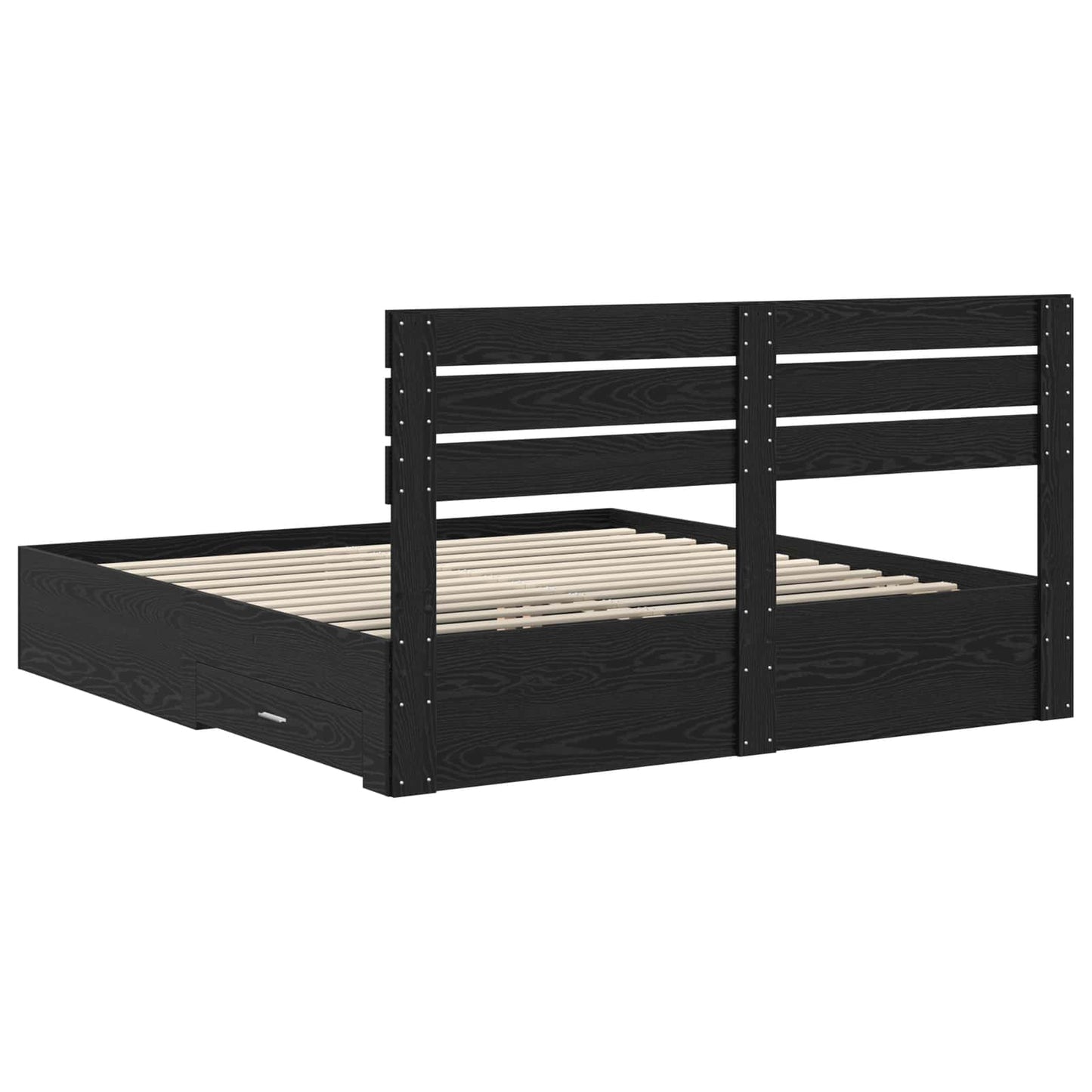 Bedframe met lade met hoofdeinde met opslag Bewerkt hout is nu te koop bij PeponiXL, paradijselijk wonen!