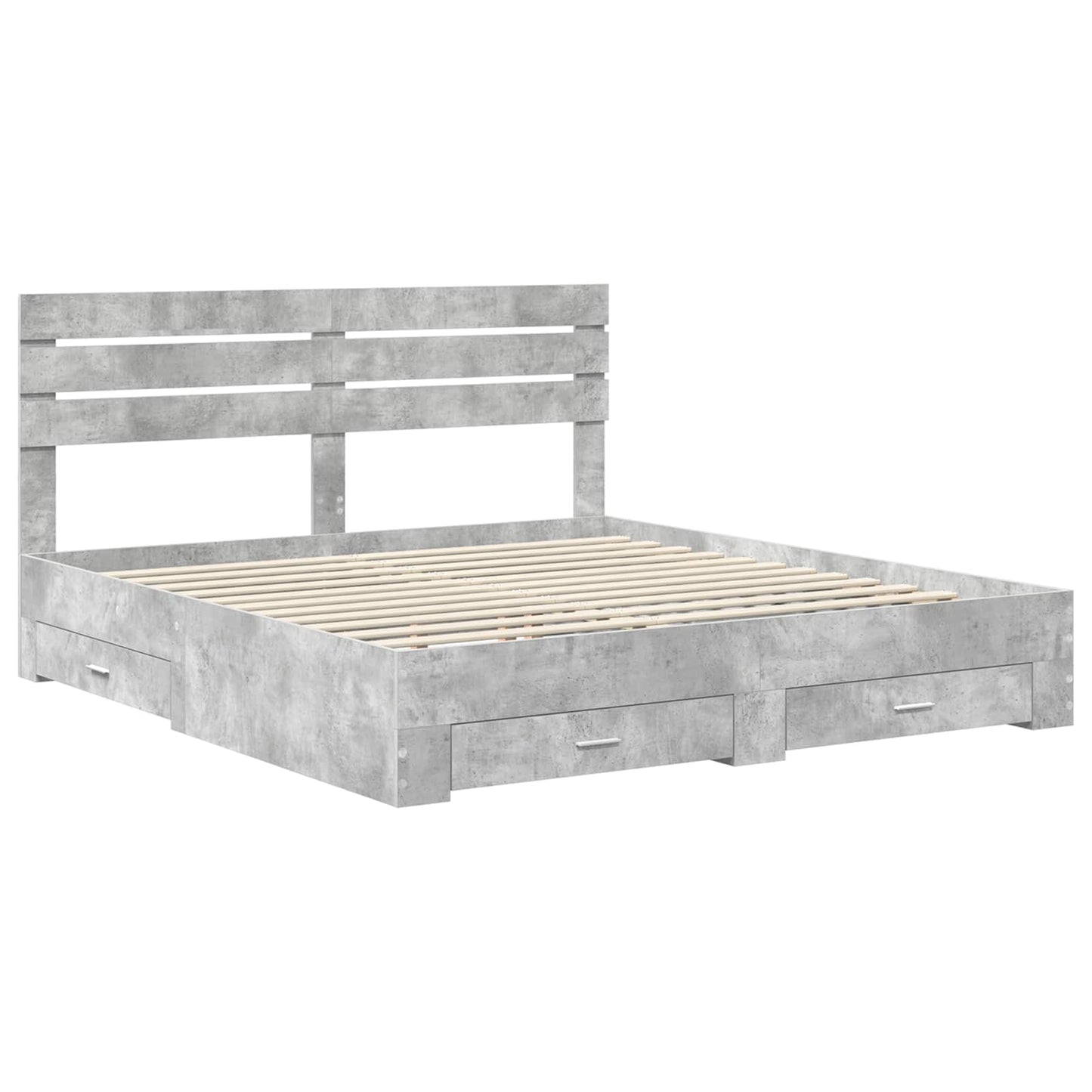 Bedframe met lade met hoofdeinde met opslag Bewerkt hout is nu te koop bij PeponiXL, paradijselijk wonen!