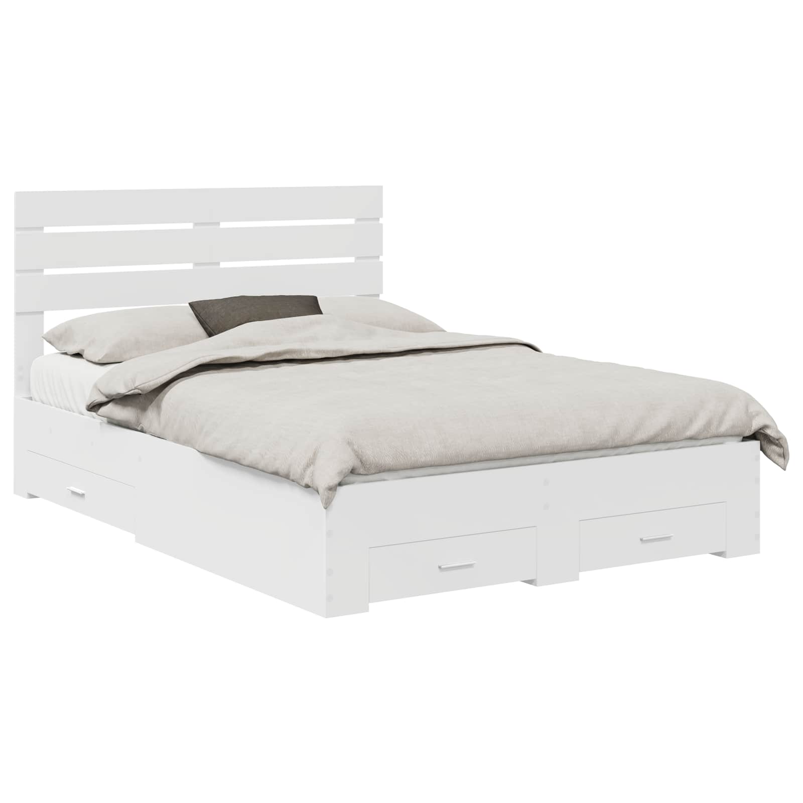 Bedframe met lade met hoofdeinde met opslag Bewerkt hout is nu te koop bij PeponiXL, paradijselijk wonen!