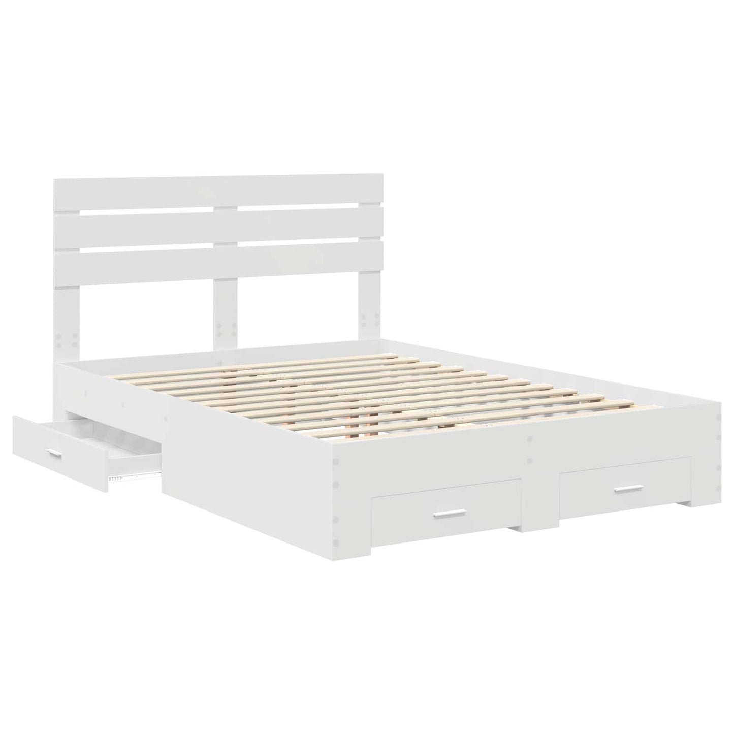 Bedframe met lade met hoofdeinde met opslag Bewerkt hout is nu te koop bij PeponiXL, paradijselijk wonen!