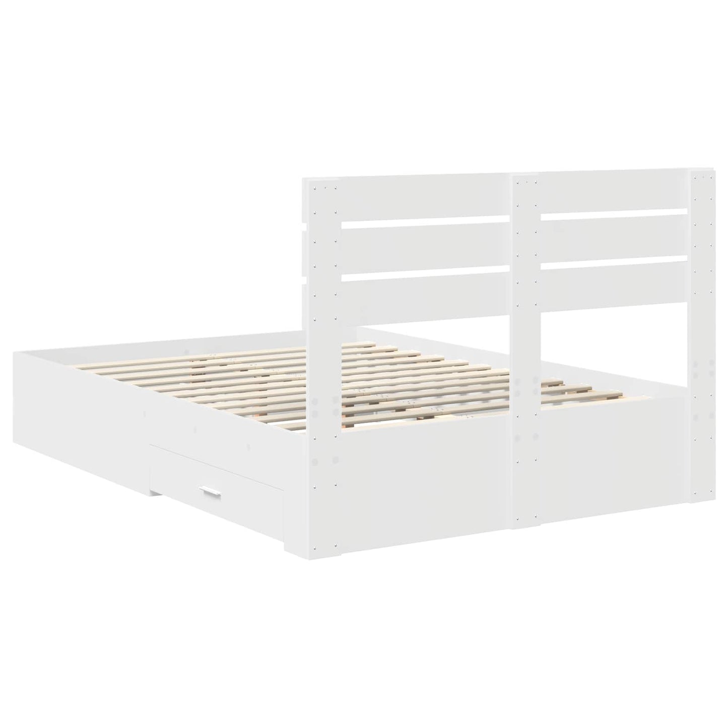 Bedframe met lade met hoofdeinde met opslag Bewerkt hout is nu te koop bij PeponiXL, paradijselijk wonen!