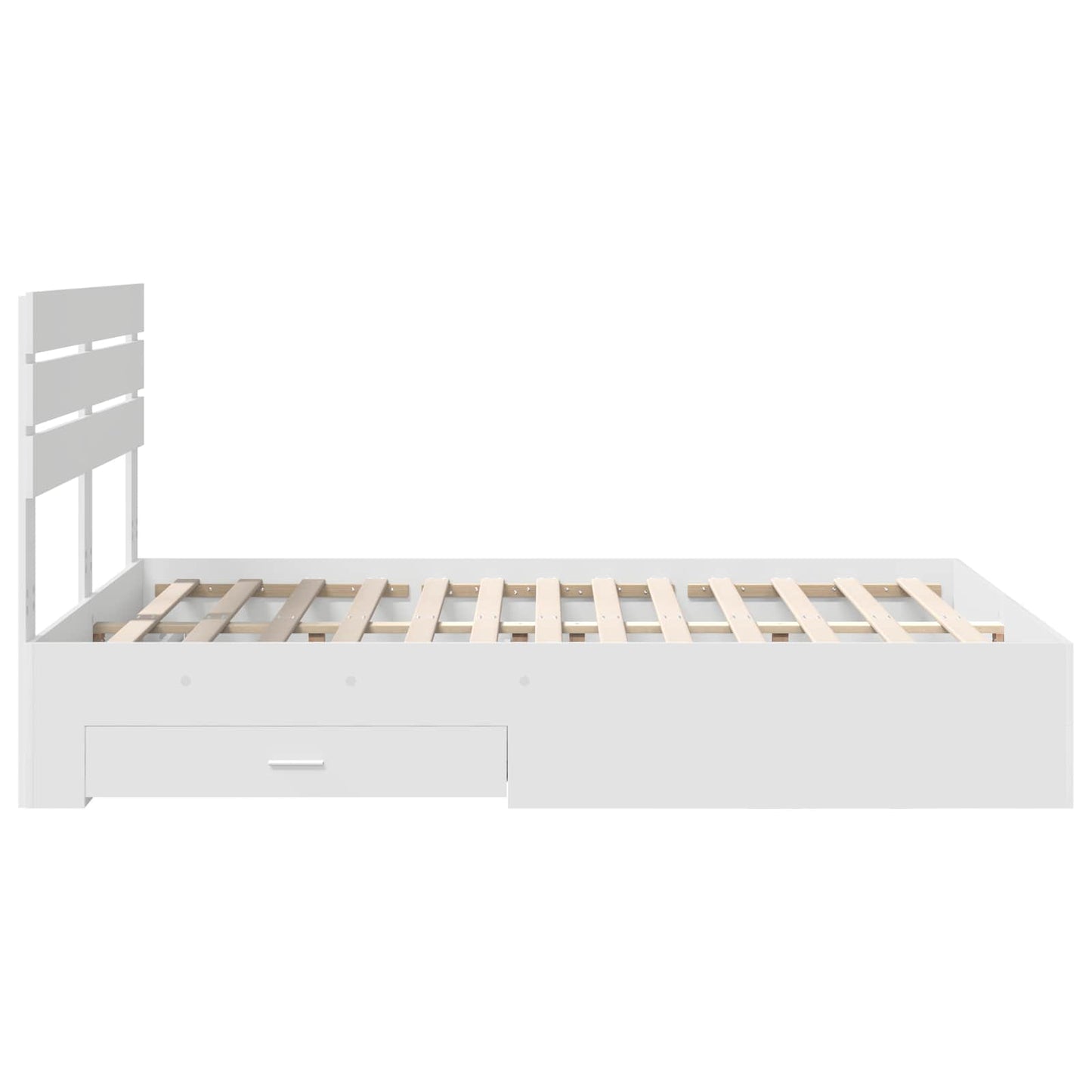 Bedframe met lade met hoofdeinde met opslag Bewerkt hout is nu te koop bij PeponiXL, paradijselijk wonen!