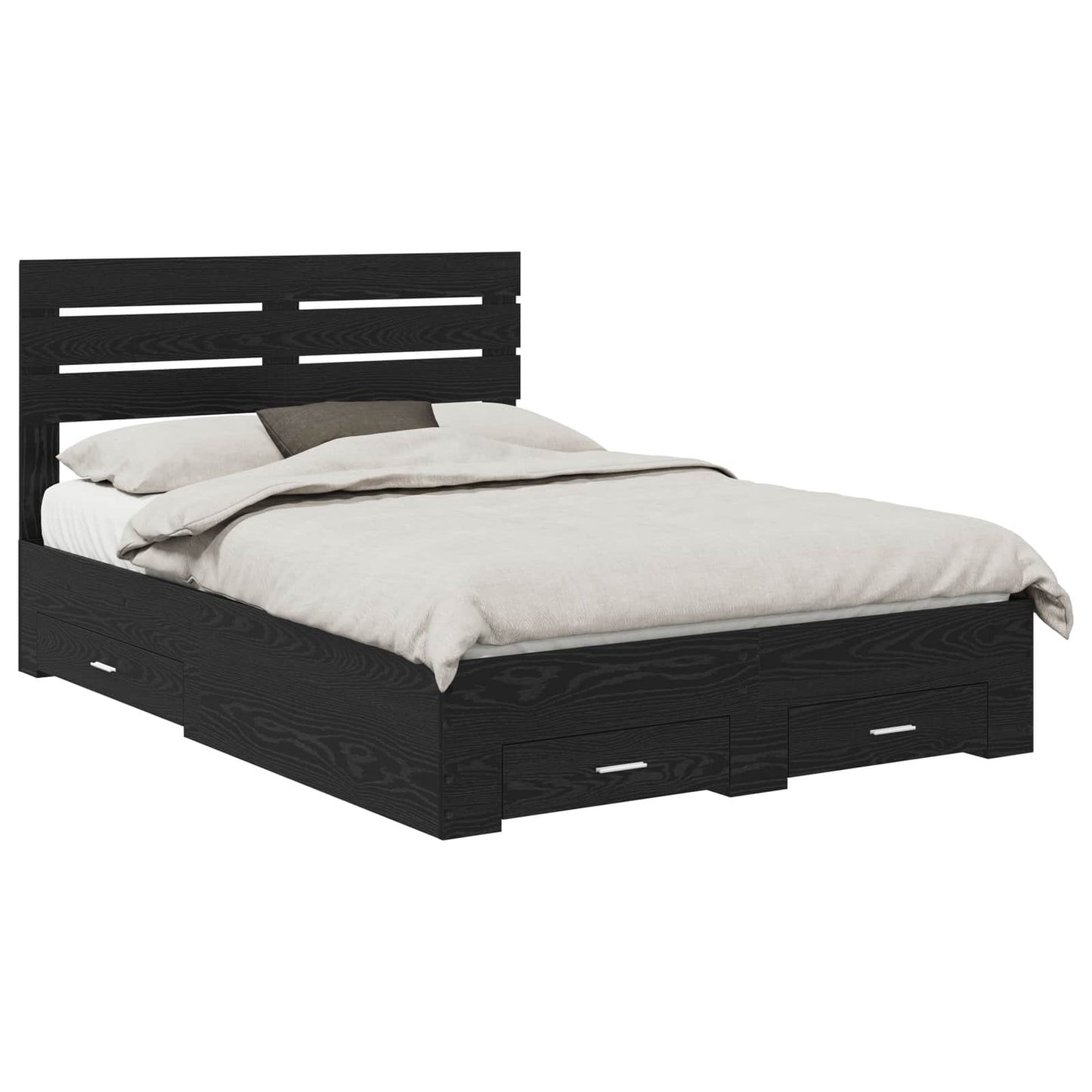 Bedframe met lade met hoofdeinde met opslag Bewerkt hout is nu te koop bij PeponiXL, paradijselijk wonen!