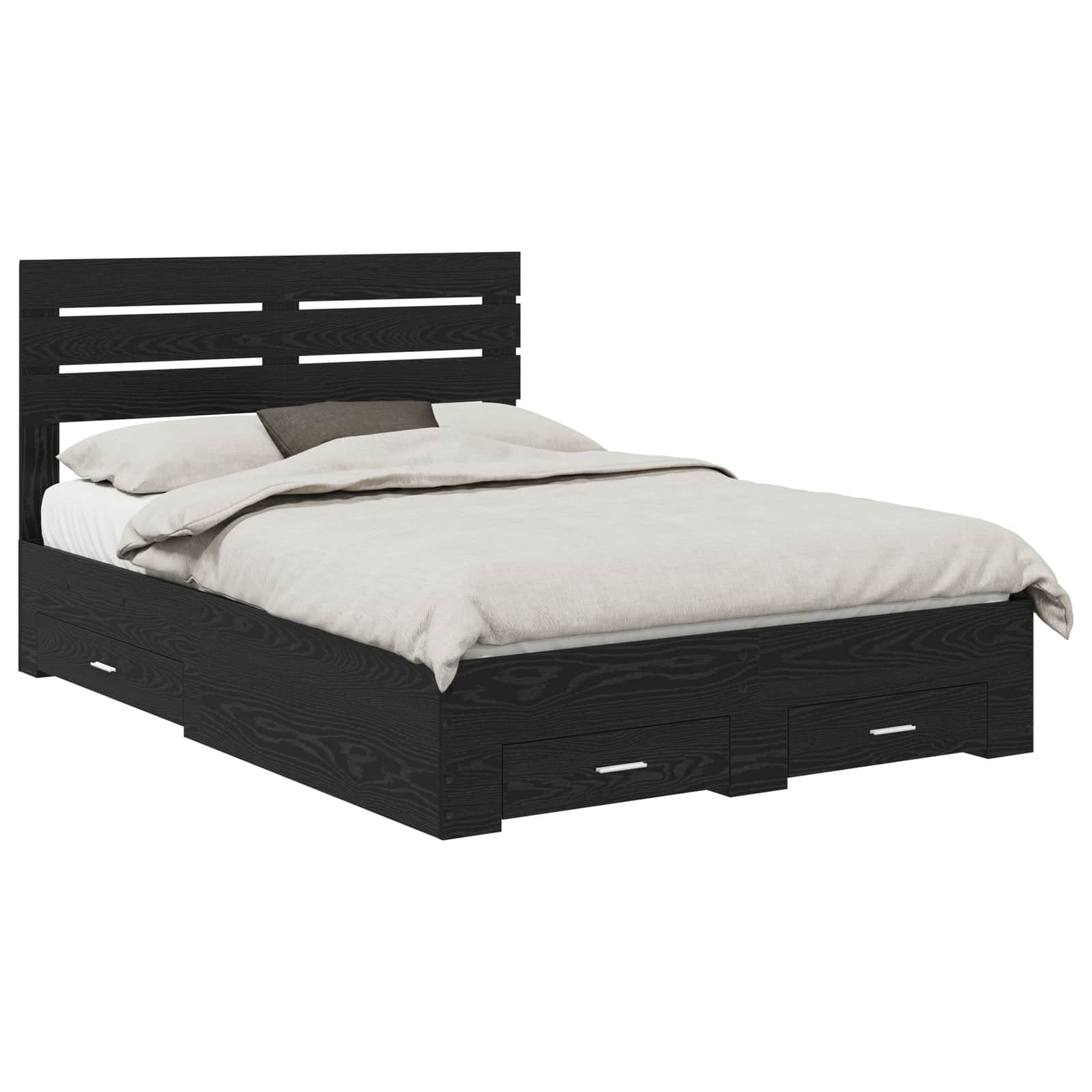 Bedframe met lade met hoofdeinde met opslag Bewerkt hout is nu te koop bij PeponiXL, paradijselijk wonen!