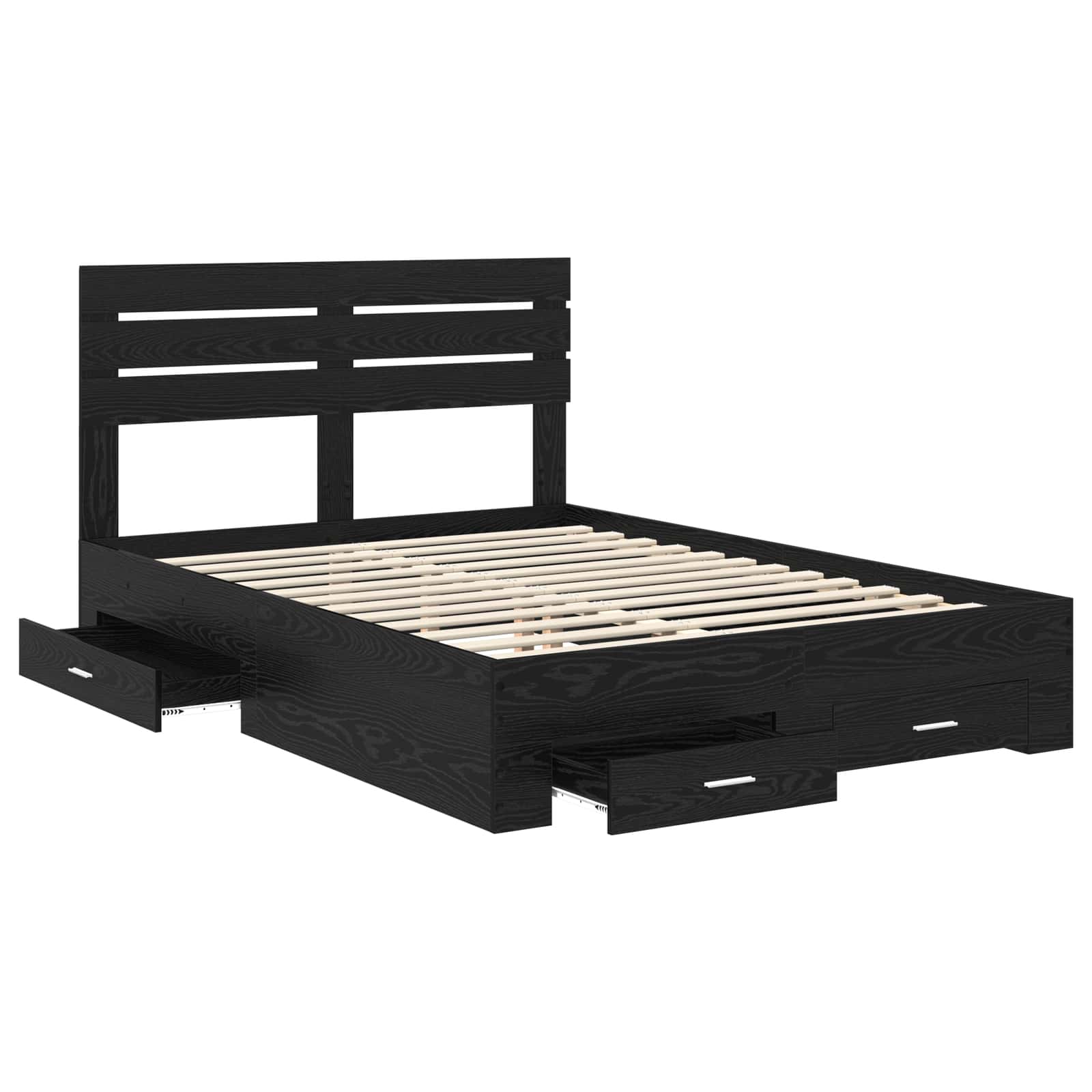 Bedframe met lade met hoofdeinde met opslag Bewerkt hout is nu te koop bij PeponiXL, paradijselijk wonen!