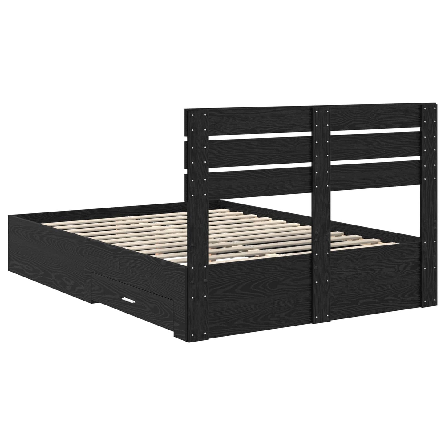Bedframe met lade met hoofdeinde met opslag Bewerkt hout is nu te koop bij PeponiXL, paradijselijk wonen!