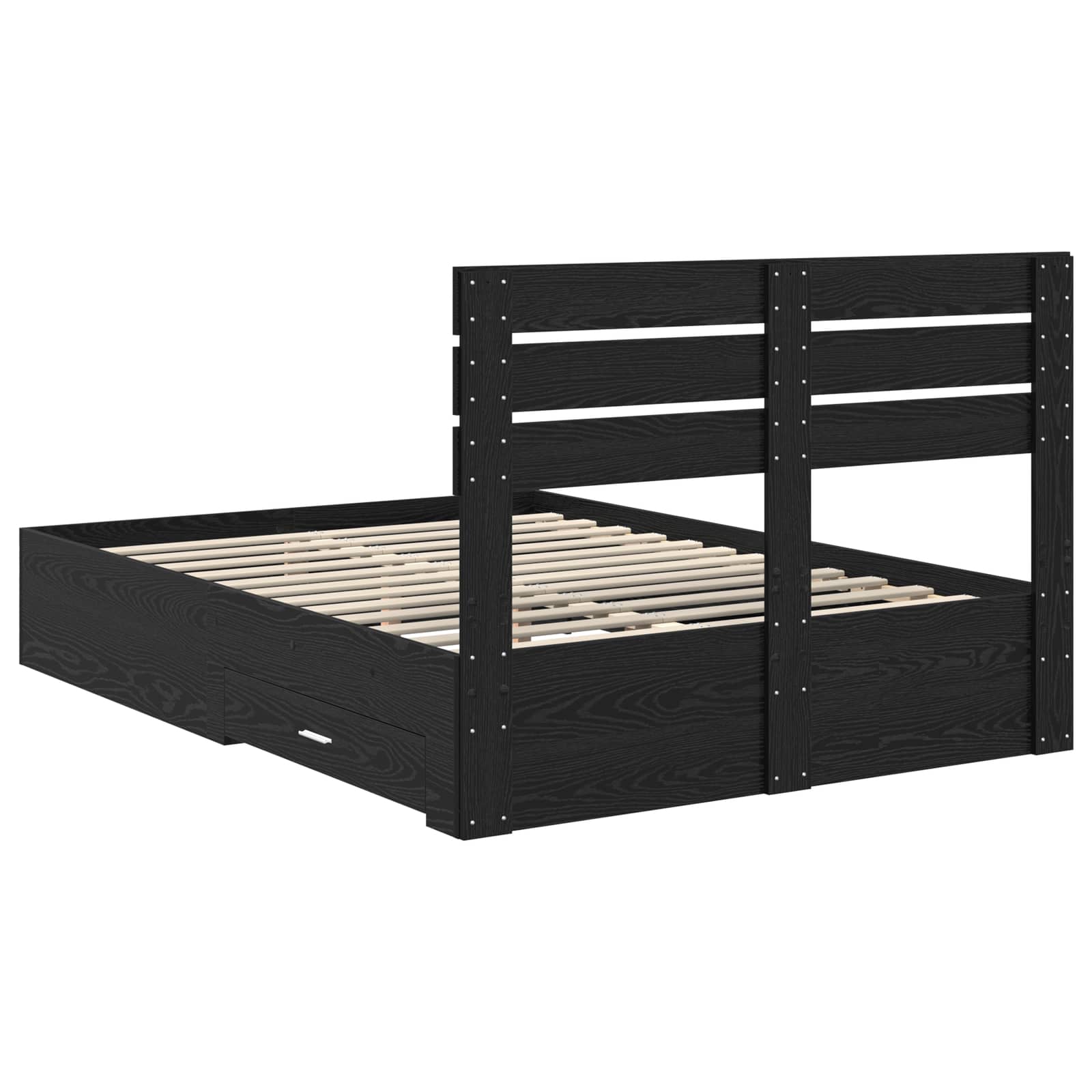 Bedframe met lade met hoofdeinde met opslag Bewerkt hout is nu te koop bij PeponiXL, paradijselijk wonen!