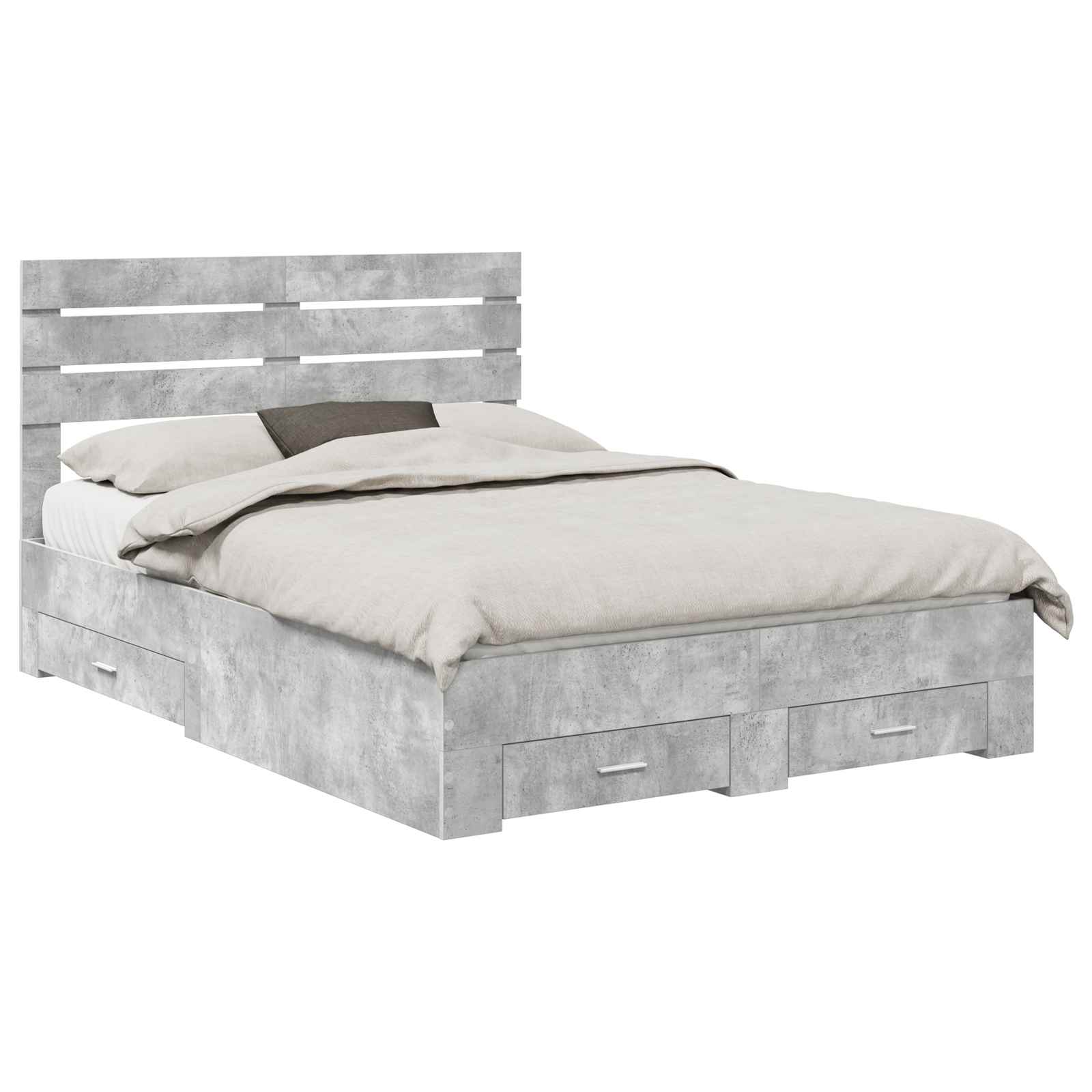 Bedframe met lade met hoofdeinde met opslag Bewerkt hout is nu te koop bij PeponiXL, paradijselijk wonen!