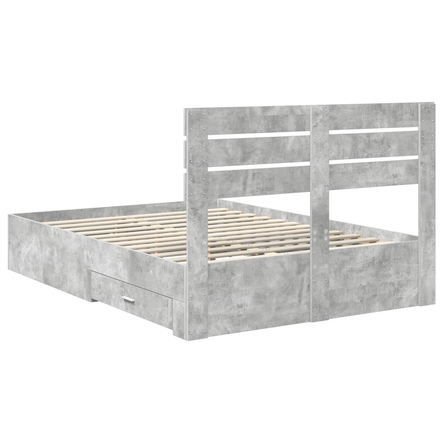 Bedframe met lade met hoofdeinde met opslag Bewerkt hout is nu te koop bij PeponiXL, paradijselijk wonen!