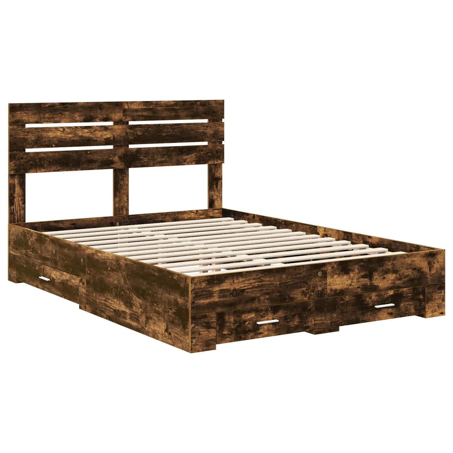 Bedframe met lade met hoofdeinde met opslag Bewerkt hout is nu te koop bij PeponiXL, paradijselijk wonen!