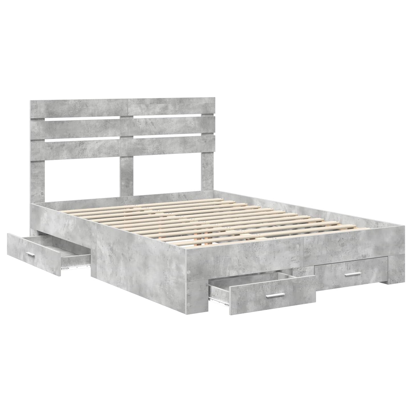 Bedframe met lade met hoofdeinde met opslag Bewerkt hout is nu te koop bij PeponiXL, paradijselijk wonen!
