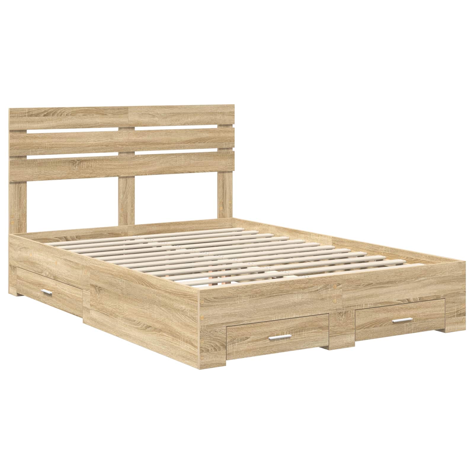 Bedframe met lade met hoofdeinde met opslag Bewerkt hout is nu te koop bij PeponiXL, paradijselijk wonen!