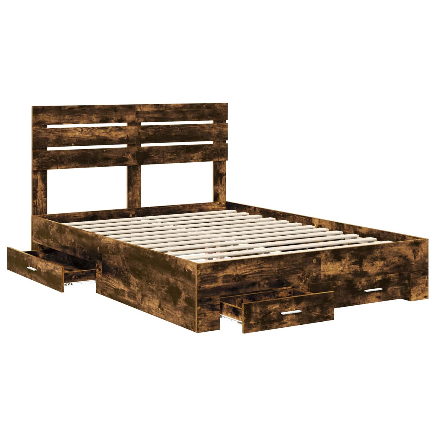 Bedframe met lade met hoofdeinde met opslag Bewerkt hout is nu te koop bij PeponiXL, paradijselijk wonen!