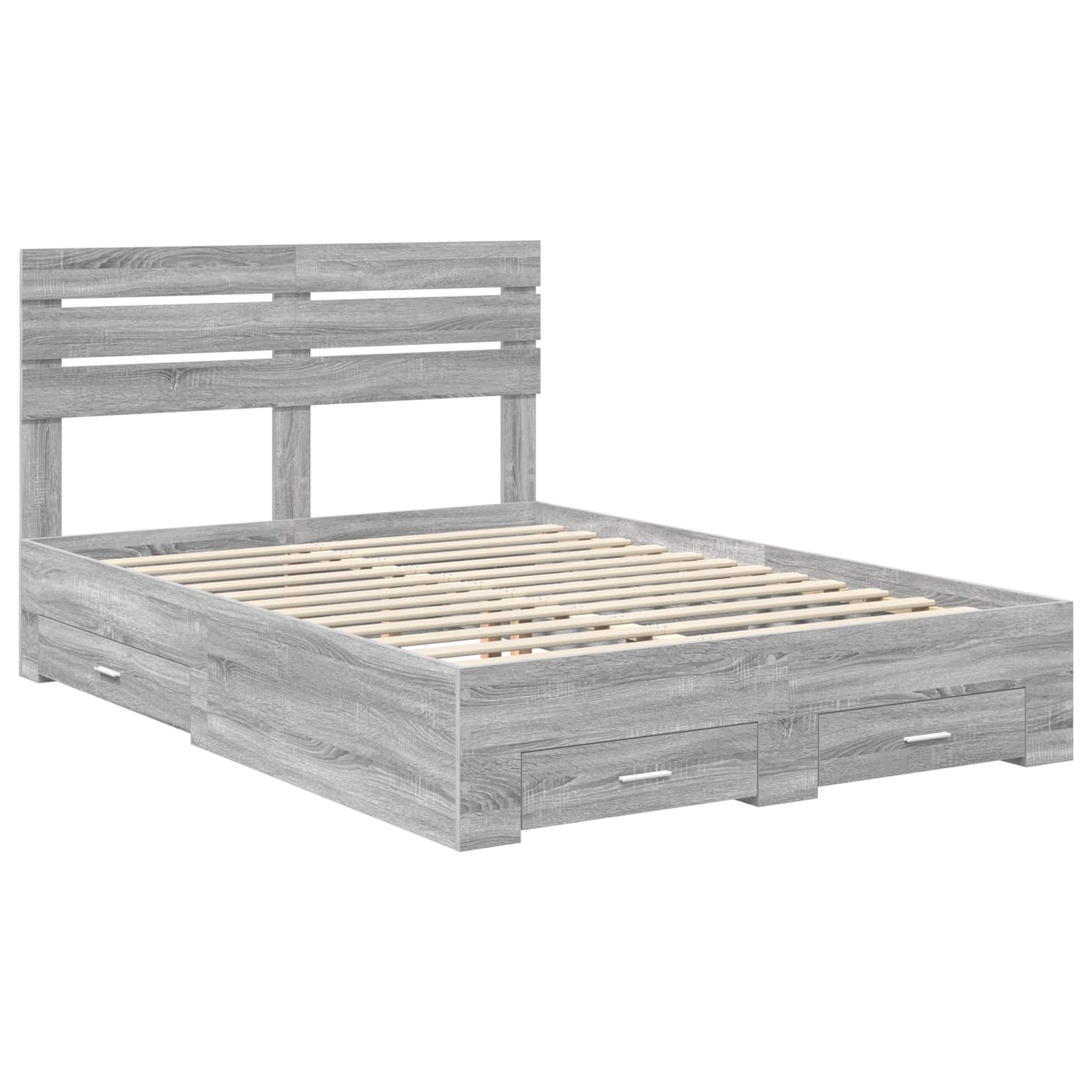 Bedframe met lade met hoofdeinde met opslag Bewerkt hout is nu te koop bij PeponiXL, paradijselijk wonen!