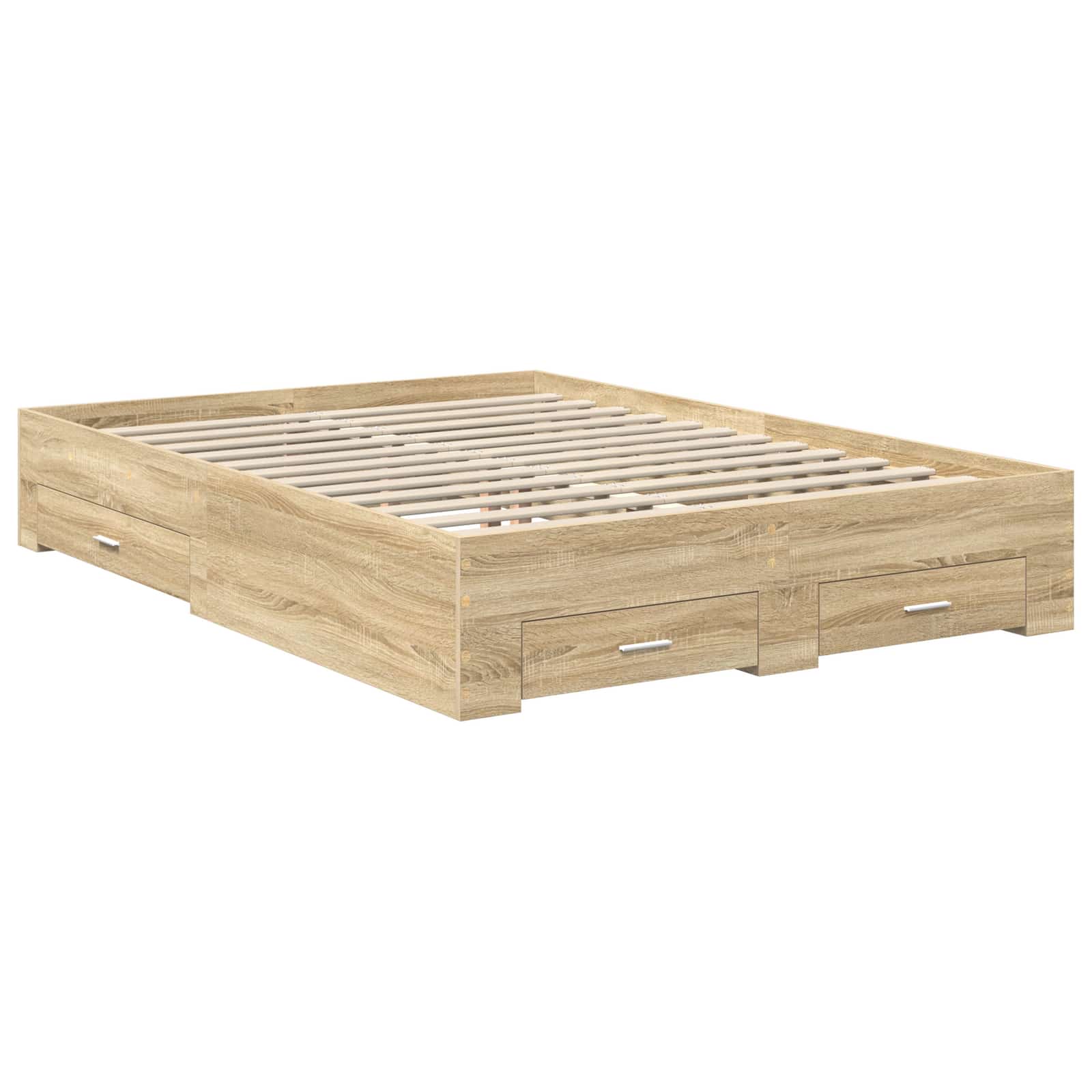 Bedframe met lade met hoofdeinde met opslag Bewerkt hout is nu te koop bij PeponiXL, paradijselijk wonen!