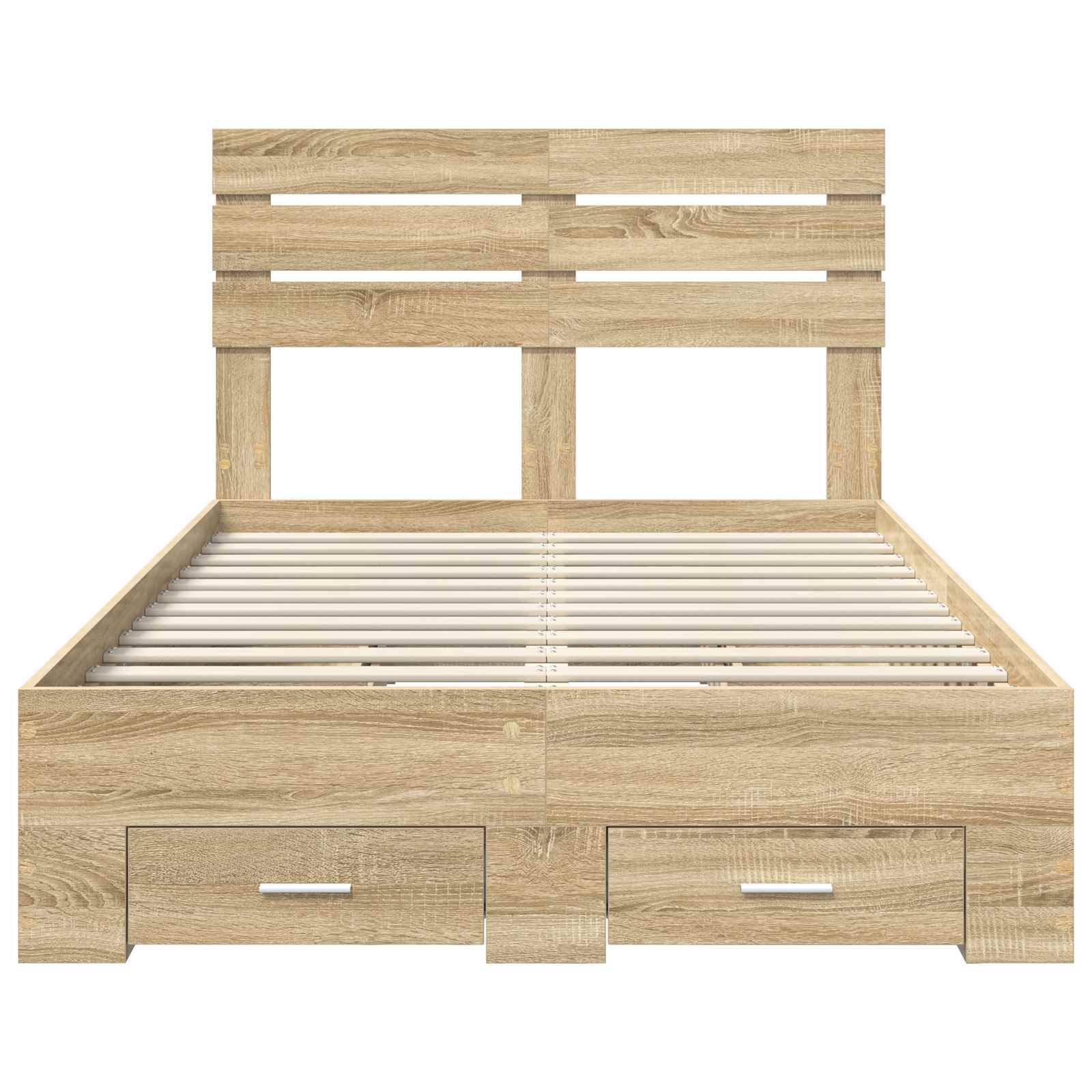 Bedframe met lade met hoofdeinde met opslag Bewerkt hout is nu te koop bij PeponiXL, paradijselijk wonen!