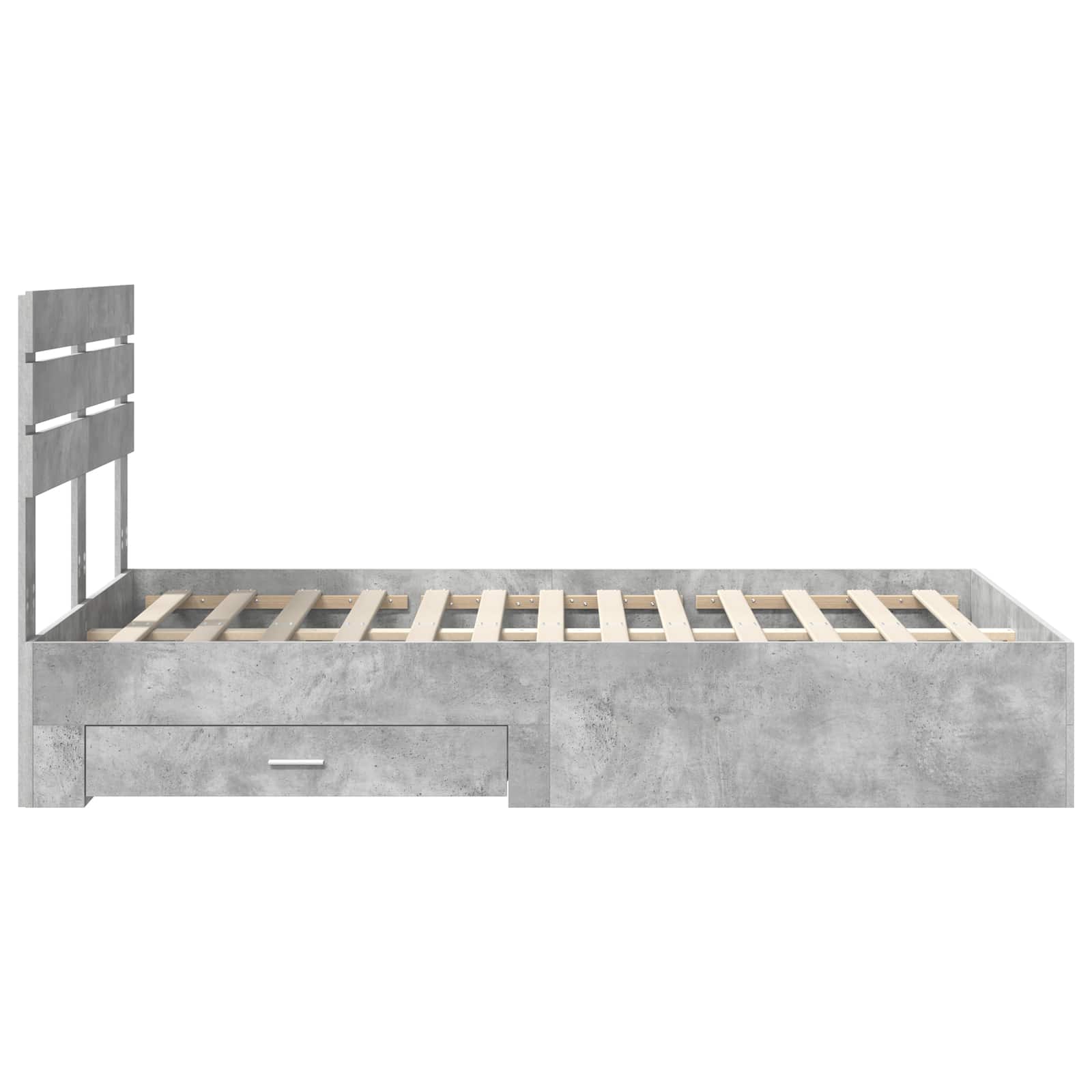 Bedframe met lade met hoofdeinde met opslag Bewerkt hout is nu te koop bij PeponiXL, paradijselijk wonen!