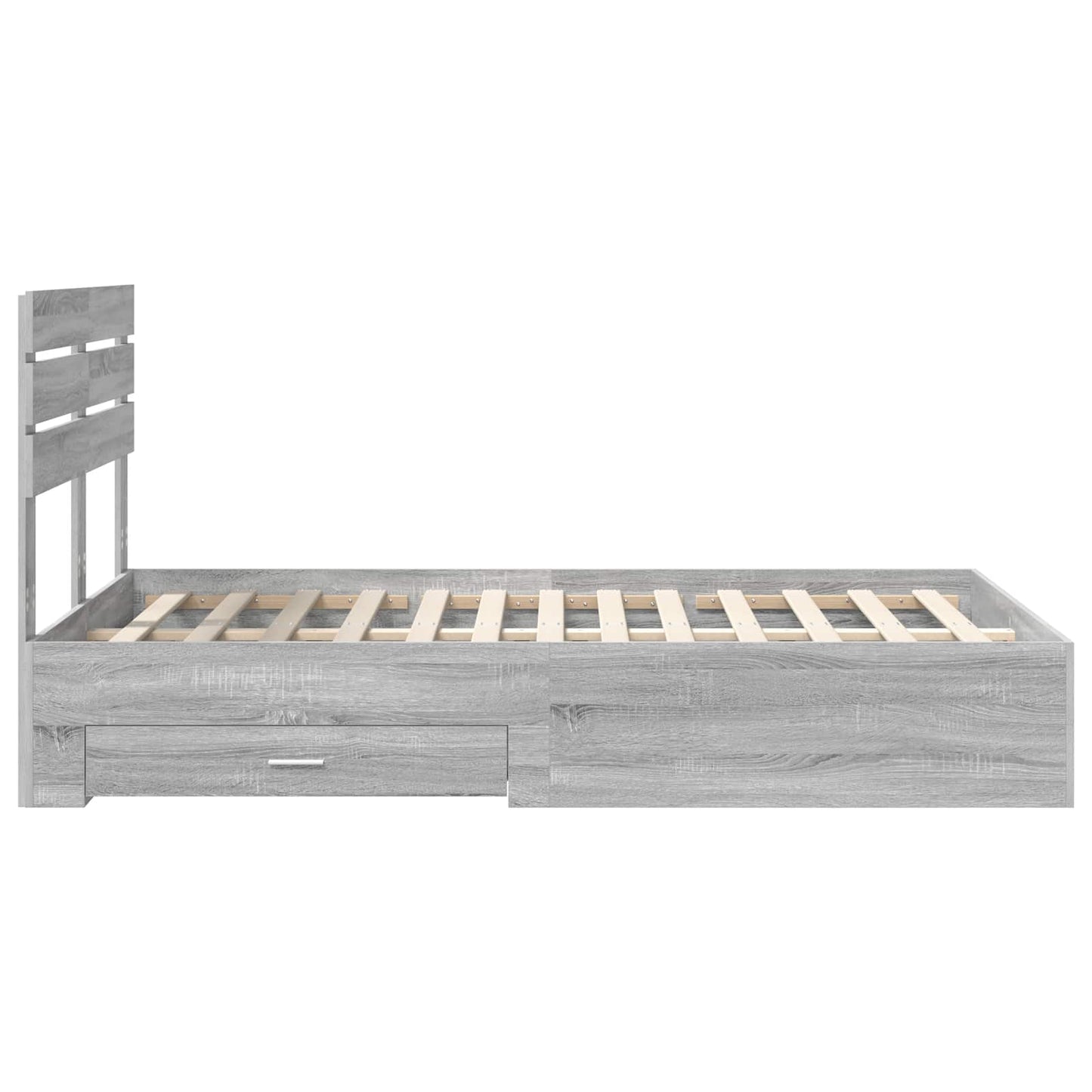 Bedframe met lade met hoofdeinde met opslag Bewerkt hout is nu te koop bij PeponiXL, paradijselijk wonen!