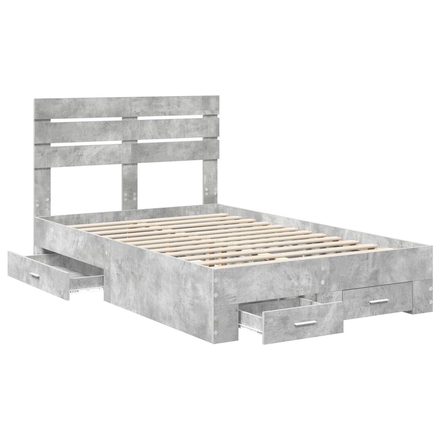 Bedframe met lade met hoofdeinde met opslag Bewerkt hout is nu te koop bij PeponiXL, paradijselijk wonen!