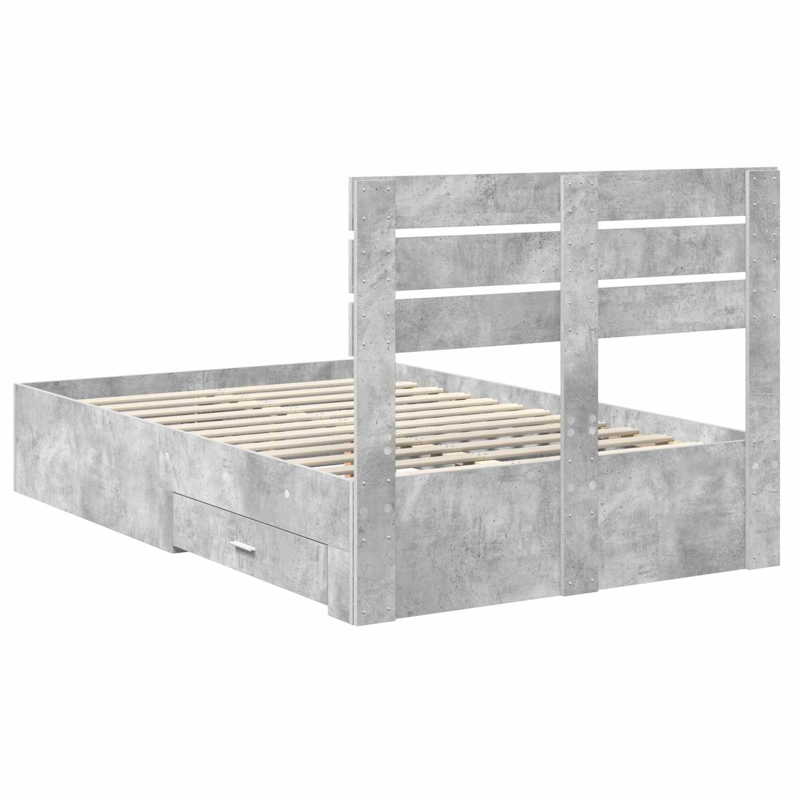 Bedframe met lade met hoofdeinde met opslag Bewerkt hout is nu te koop bij PeponiXL, paradijselijk wonen!