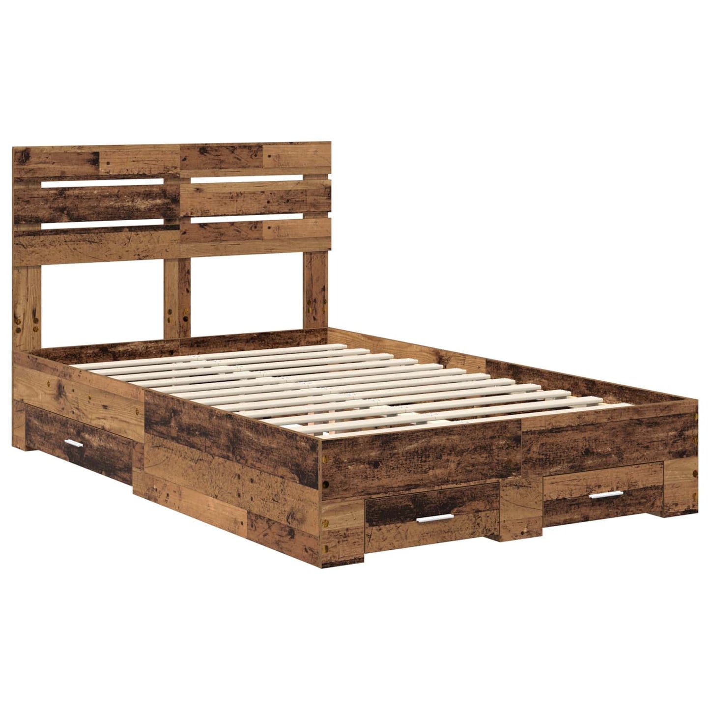 Bedframe met lade met hoofdeinde met opslag Bewerkt hout is nu te koop bij PeponiXL, paradijselijk wonen!