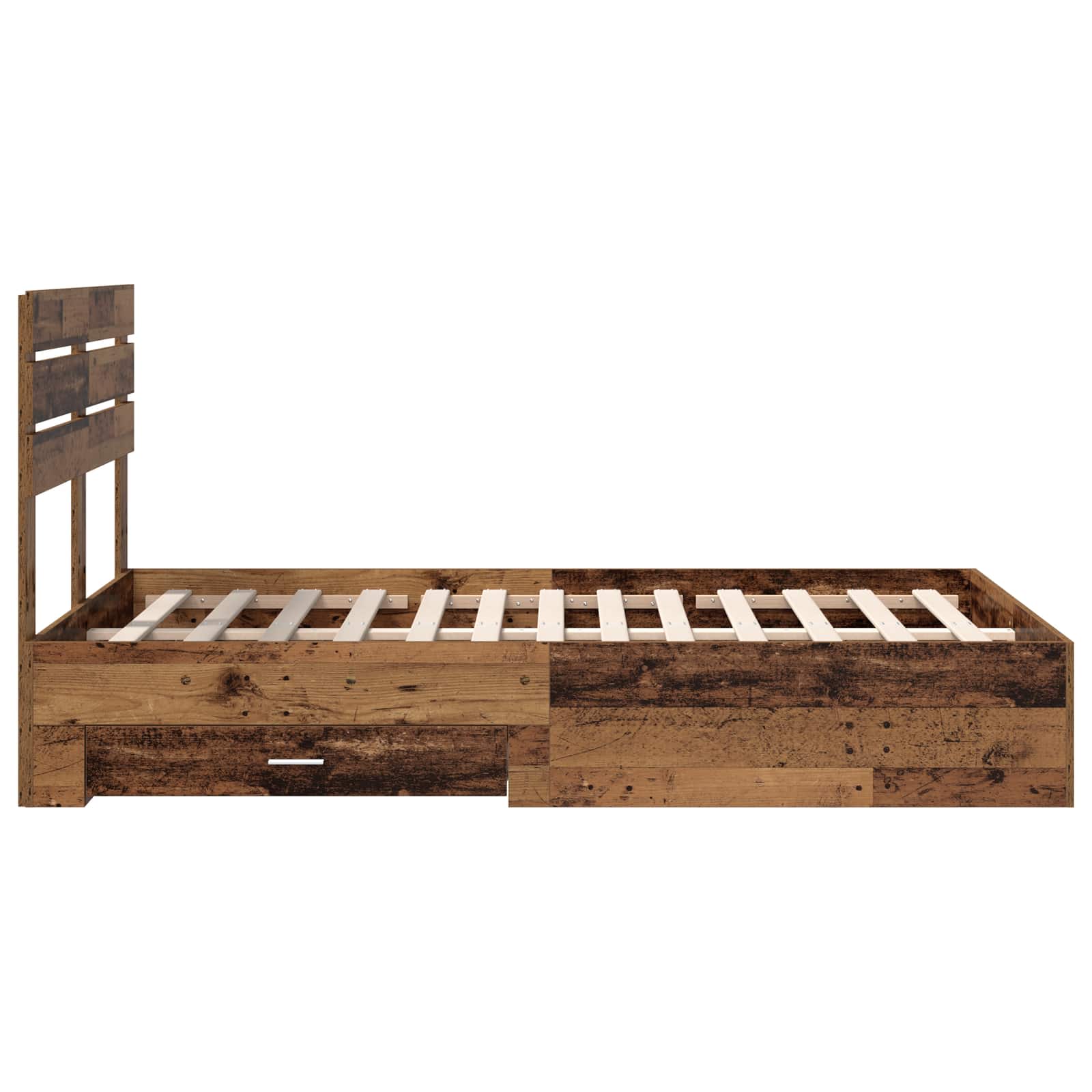 Bedframe met lade met hoofdeinde met opslag Bewerkt hout is nu te koop bij PeponiXL, paradijselijk wonen!