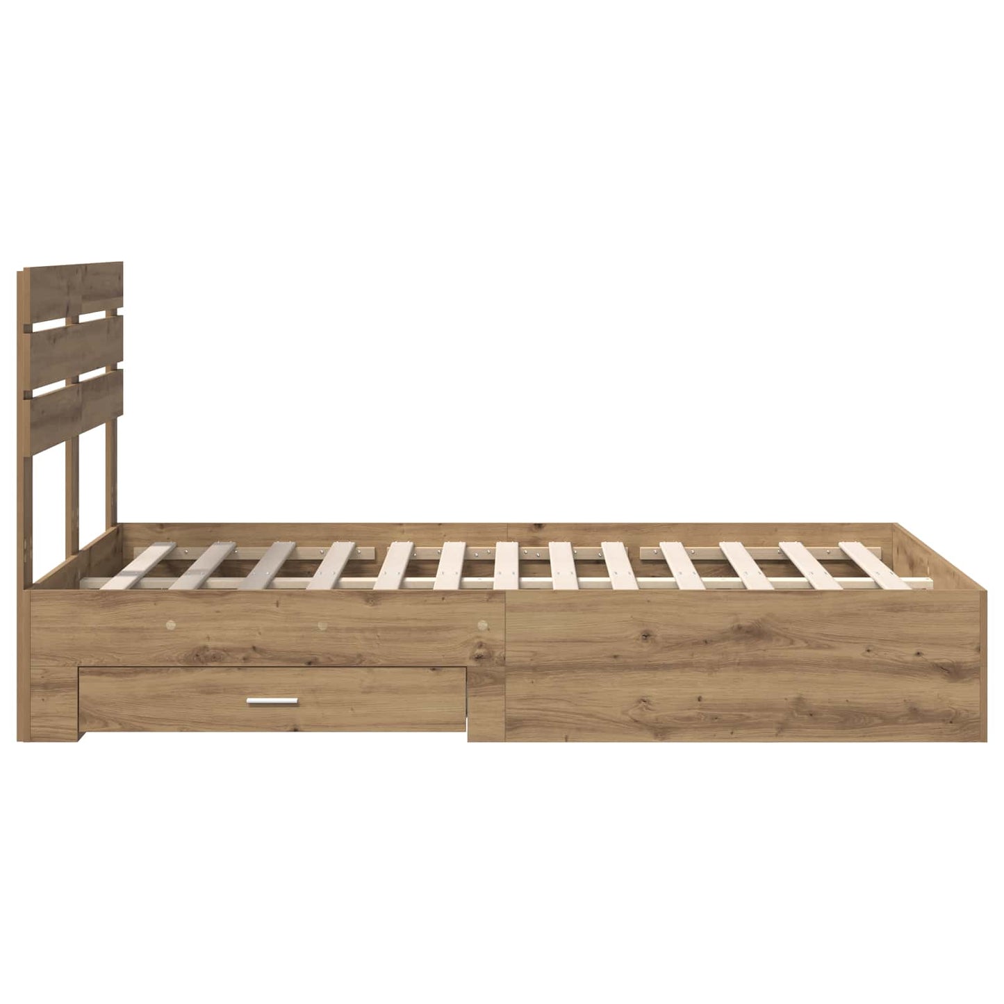 Bedframe met lade met hoofdeinde met opslag Bewerkt hout is nu te koop bij PeponiXL, paradijselijk wonen!