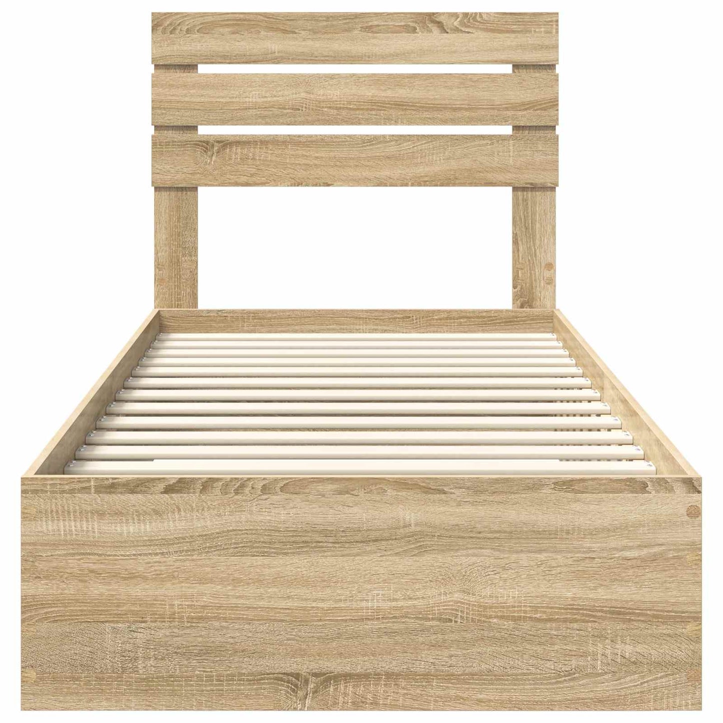 Bedframe met lade met hoofdeinde met opslag Bewerkt hout is nu te koop bij PeponiXL, paradijselijk wonen!