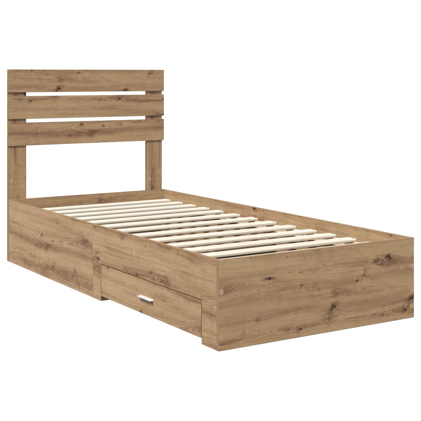 Bedframe met lade met hoofdeinde met opslag Bewerkt hout is nu te koop bij PeponiXL, paradijselijk wonen!