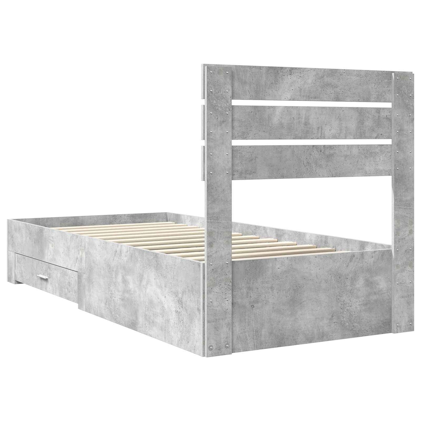 Bedframe met lade met hoofdeinde met opslag Bewerkt hout is nu te koop bij PeponiXL, paradijselijk wonen!