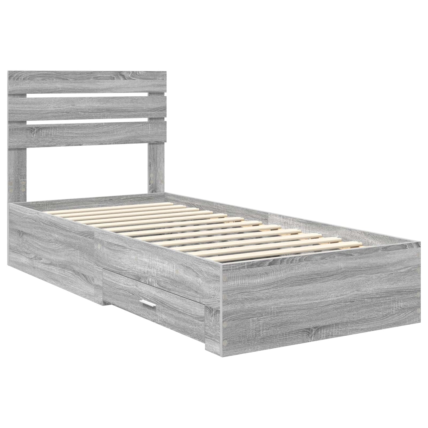 Bedframe met lade met hoofdeinde met opslag Bewerkt hout is nu te koop bij PeponiXL, paradijselijk wonen!