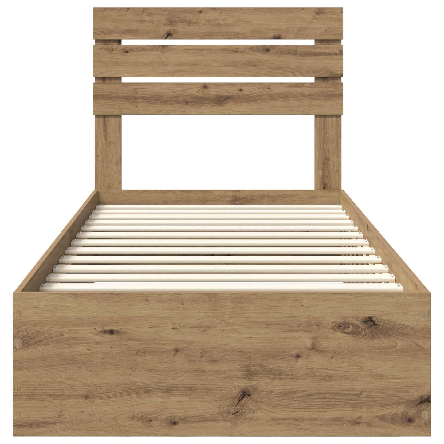 Bedframe met lade met hoofdeinde met opslag Bewerkt hout is nu te koop bij PeponiXL, paradijselijk wonen!