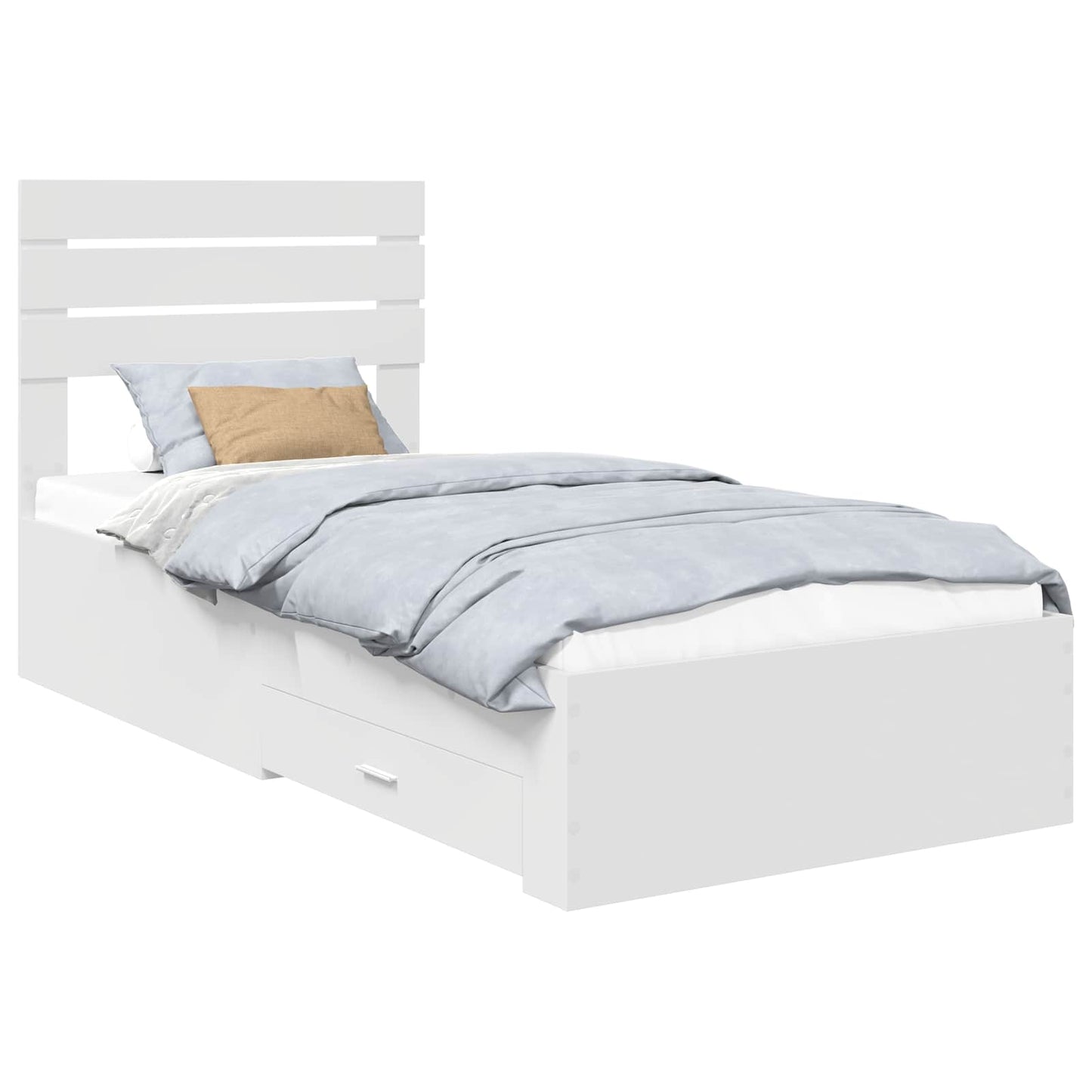 Bedframe met lade met hoofdeinde met opslag Bewerkt hout is nu te koop bij PeponiXL, paradijselijk wonen!