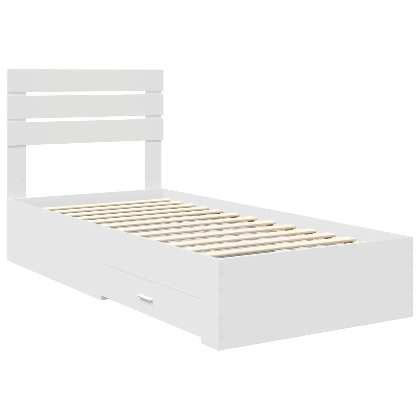 Bedframe met lade met hoofdeinde met opslag Bewerkt hout is nu te koop bij PeponiXL, paradijselijk wonen!