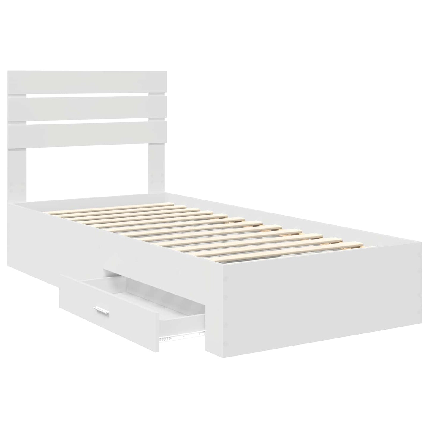 Bedframe met lade met hoofdeinde met opslag Bewerkt hout is nu te koop bij PeponiXL, paradijselijk wonen!
