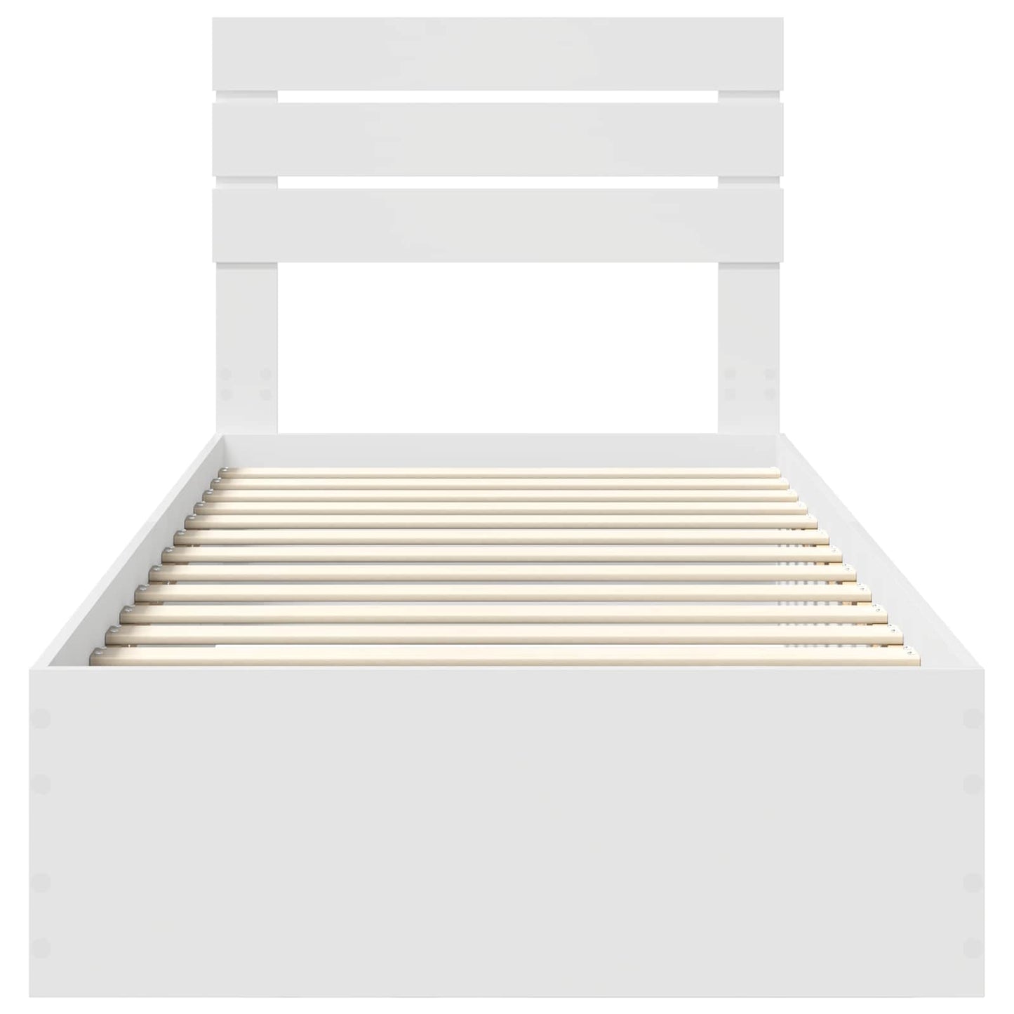 Bedframe met lade met hoofdeinde met opslag Bewerkt hout is nu te koop bij PeponiXL, paradijselijk wonen!