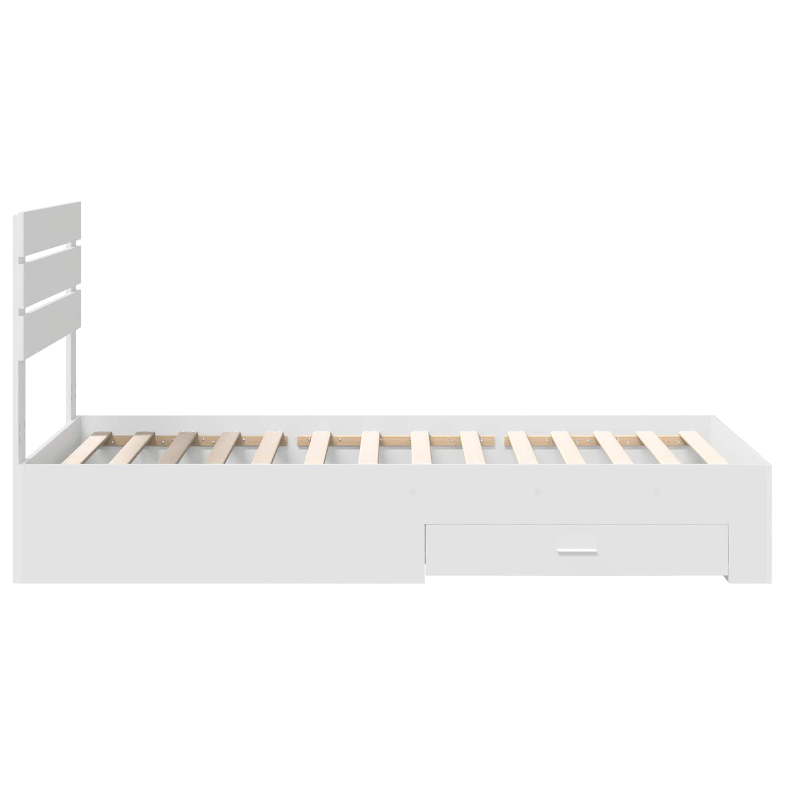 Bedframe met lade met hoofdeinde met opslag Bewerkt hout is nu te koop bij PeponiXL, paradijselijk wonen!