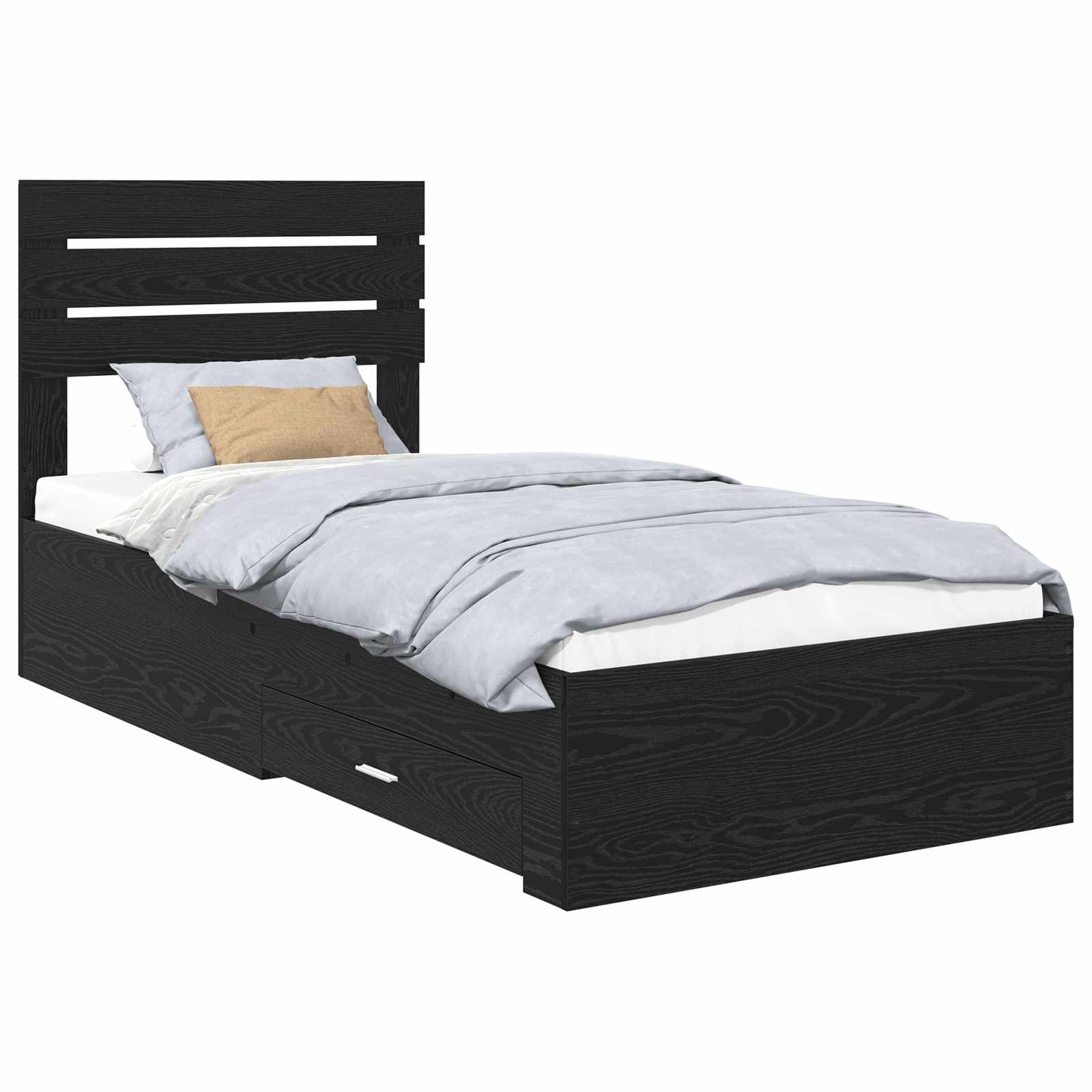Bedframe met lade met hoofdeinde met opslag Bewerkt hout is nu te koop bij PeponiXL, paradijselijk wonen!