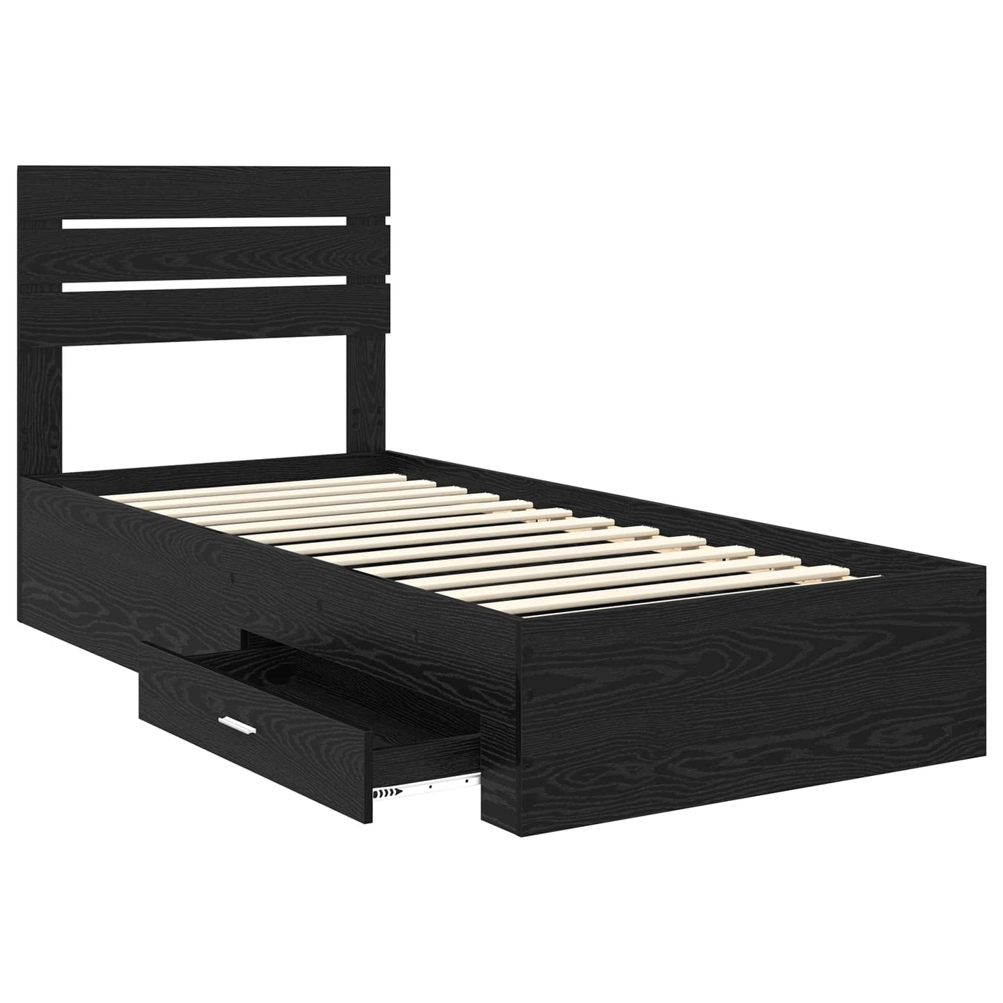 Bedframe met lade met hoofdeinde met opslag Bewerkt hout is nu te koop bij PeponiXL, paradijselijk wonen!