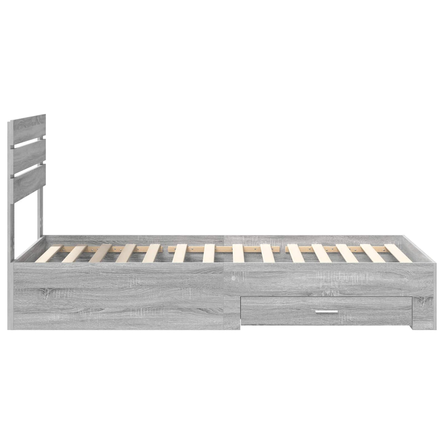 Bedframe met lade met hoofdeinde met opslag Bewerkt hout is nu te koop bij PeponiXL, paradijselijk wonen!