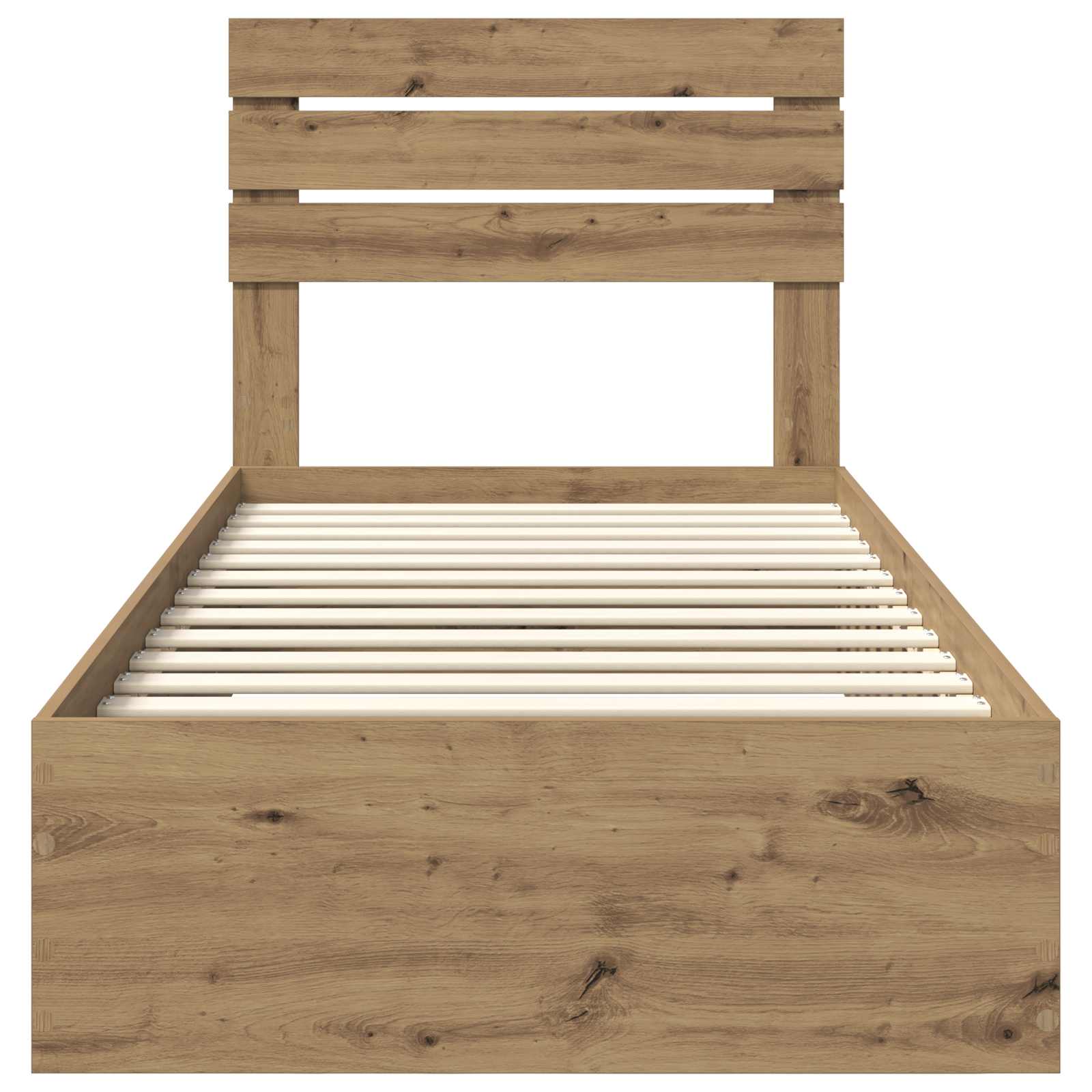 Bedframe met lade met hoofdeinde met opslag Bewerkt hout is nu te koop bij PeponiXL, paradijselijk wonen!